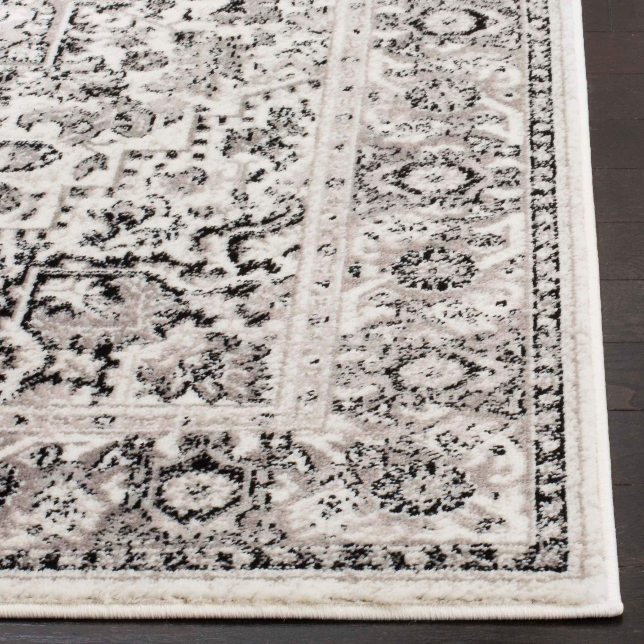 Skyler SKY126 Power Loomed Indoor Area Rug - Grey/Ivory - 4'x6' - Safavieh.
