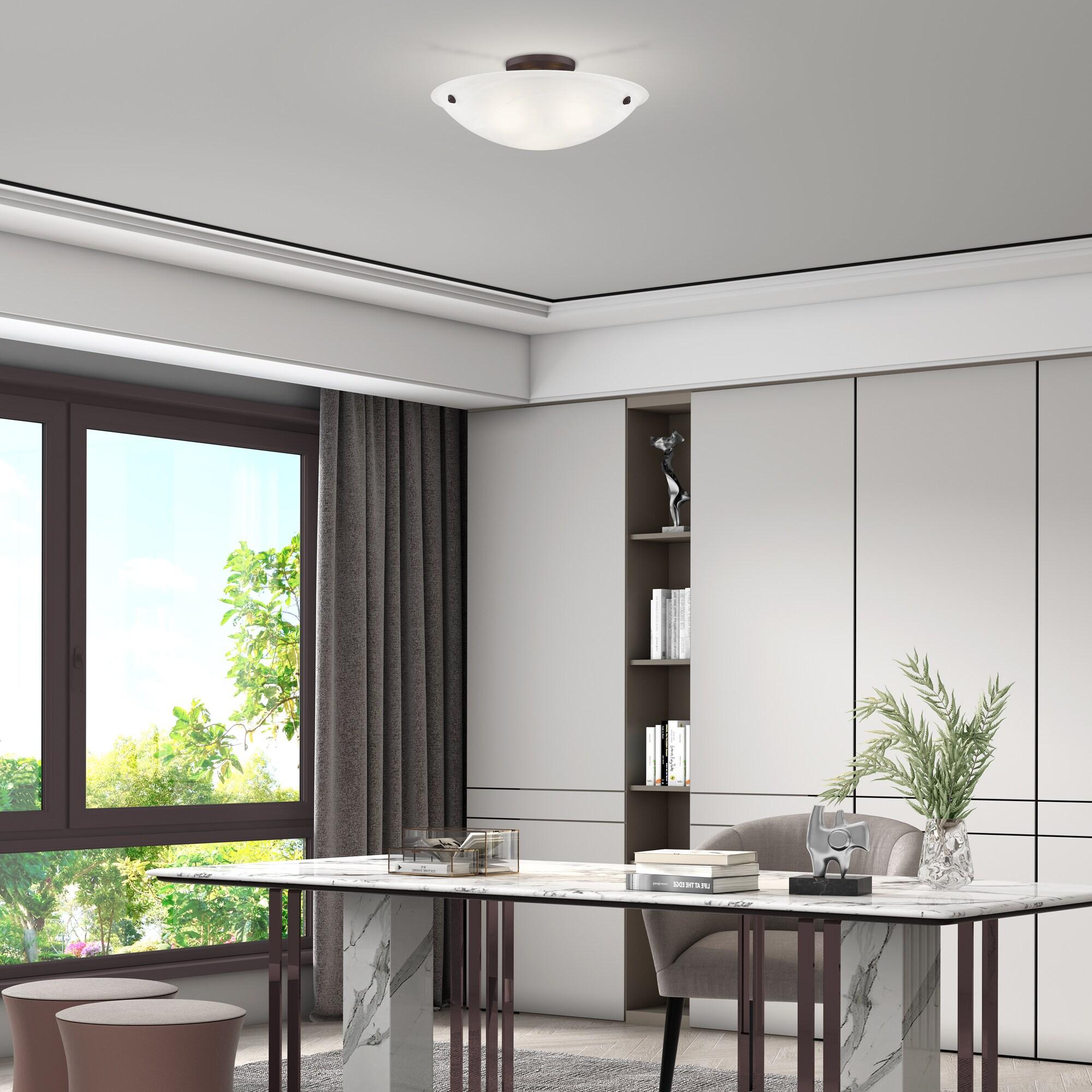 Livex Lighting Oasis 3 - Light Flush Mount in  Bronze