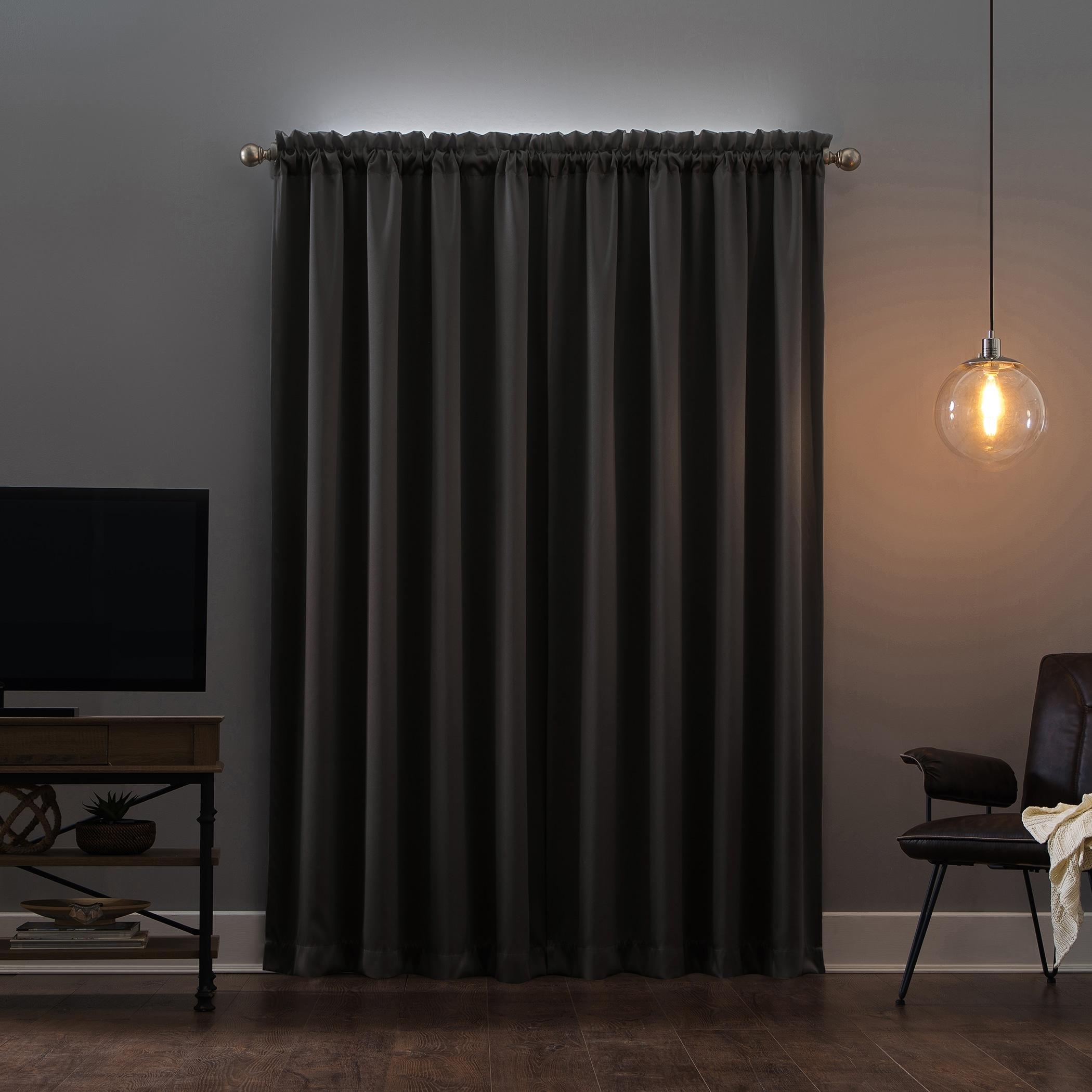 Sun Zero Oslo Theater Grade Extreme 100% Blackout Rod Pocket Curtain Panel