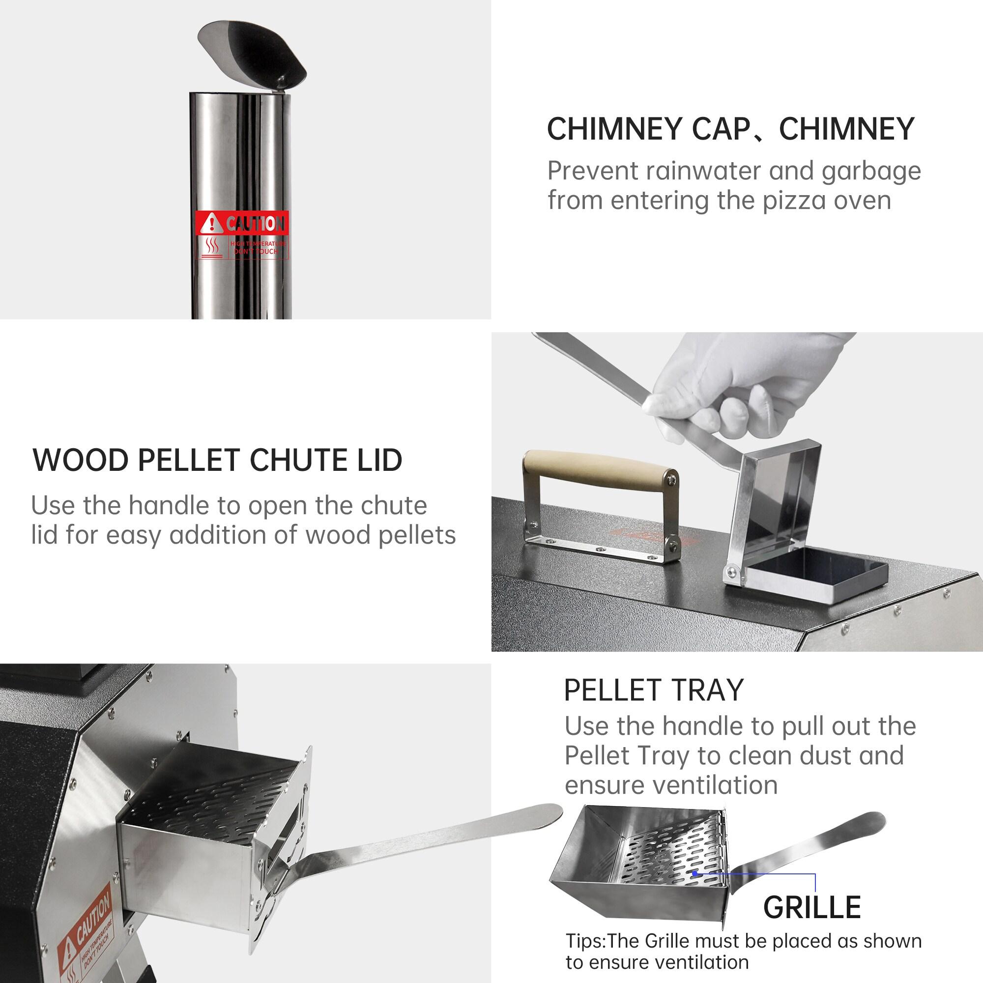 Fashionwu Fashionwu Countertop Wood Burning Pizza Oven