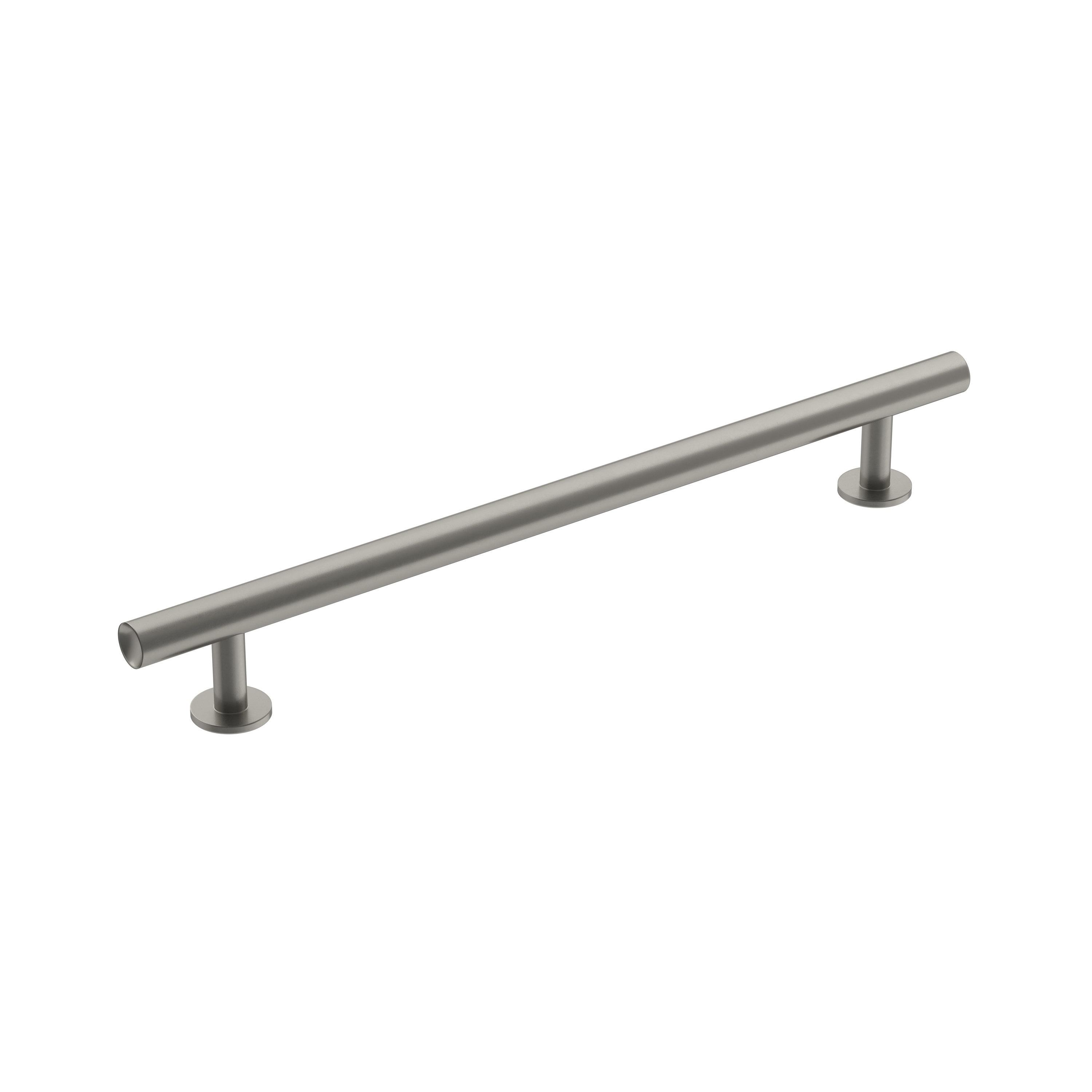 Amerock Radius 7-9/16 inch (192mm) Center-to-Center Satin Nickel Cabinet Pull