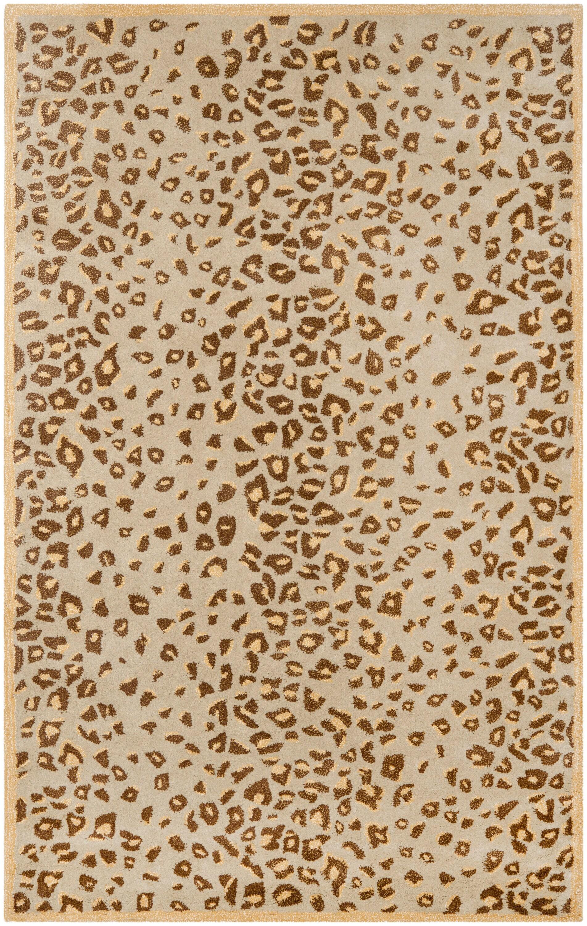 SAFAVIEH Martha Stewart Kalahari Spotted Area Rug, Horizon Sandbeige, 5' x 8'