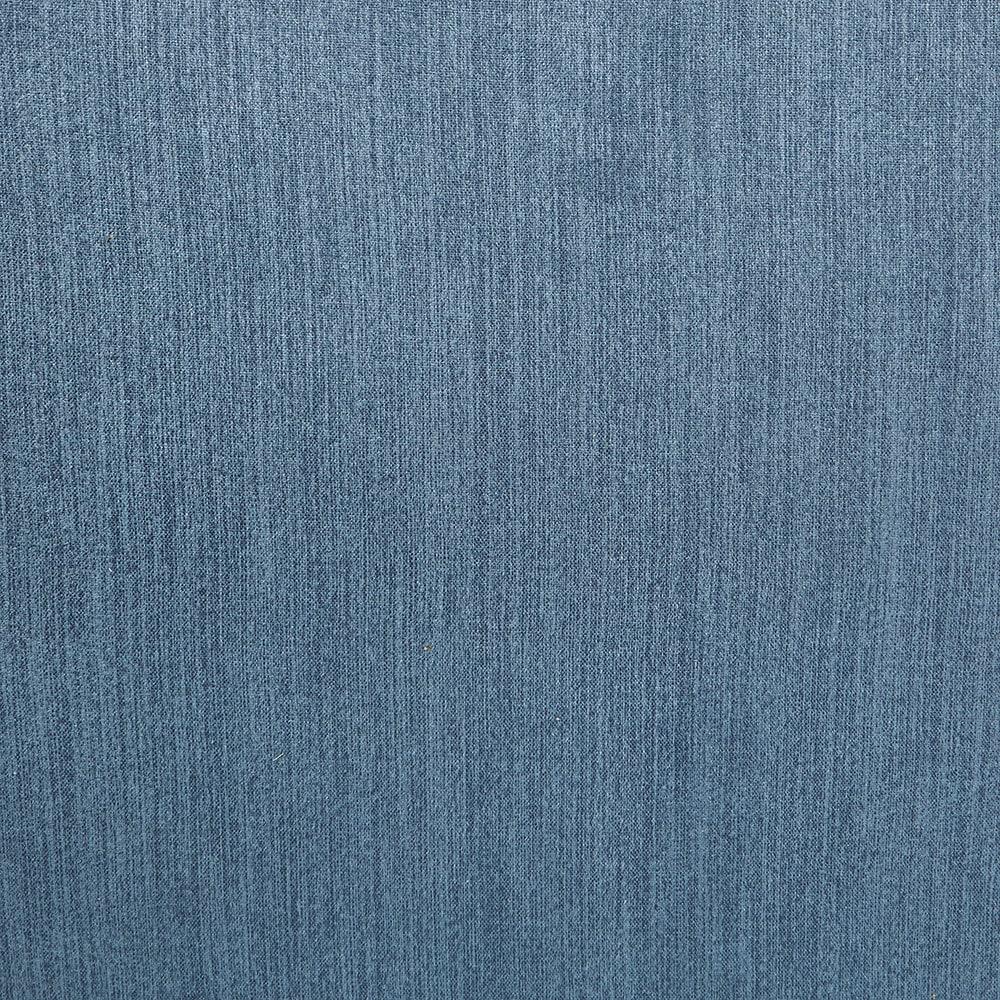 Dane Accent Chair with Dark Coffee Finish Legs Blue Steel - OSP Home Furnishings: Mid-Century Modern, Polyester, Wood Frame