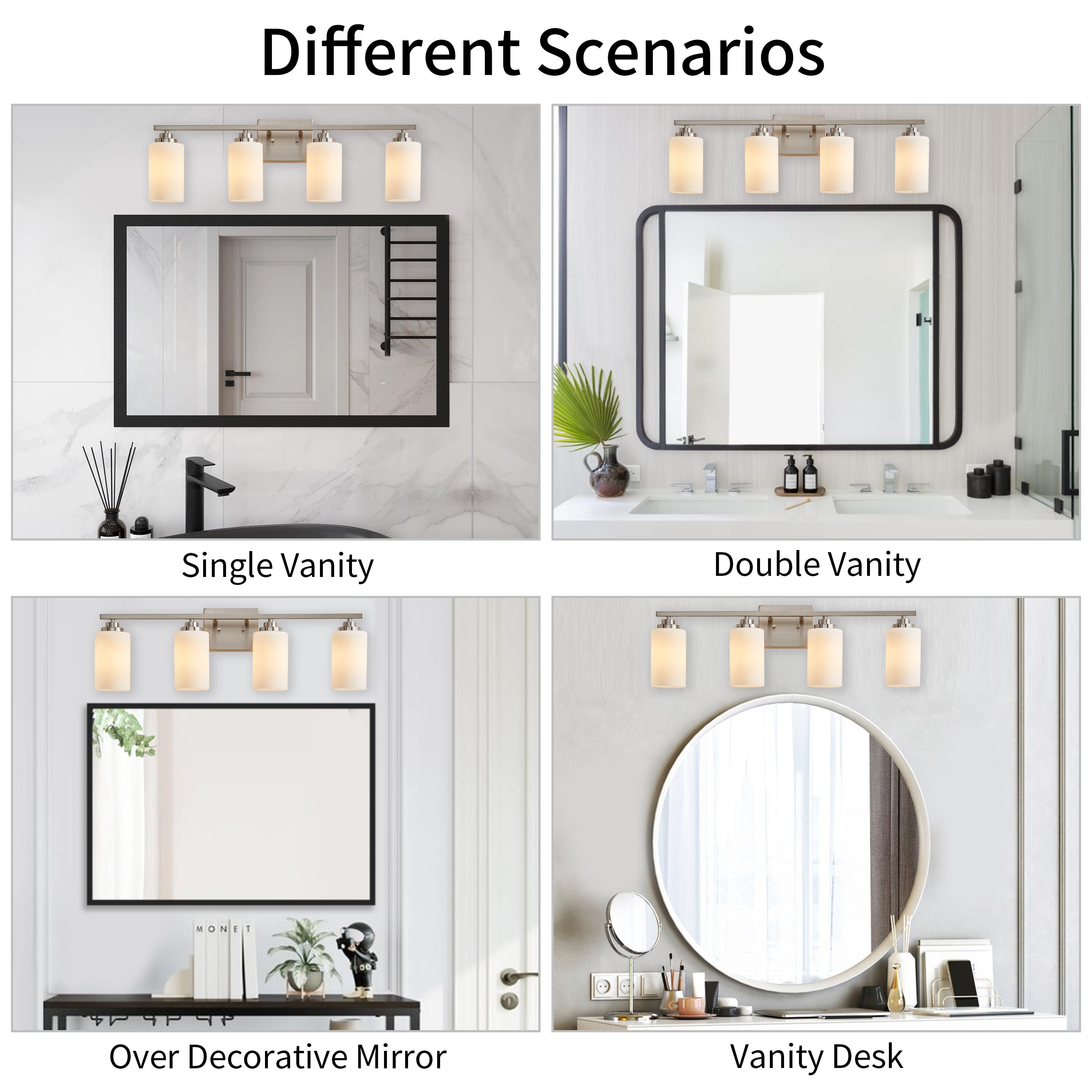 Kawoti Vanity Light With Frosted White Glass