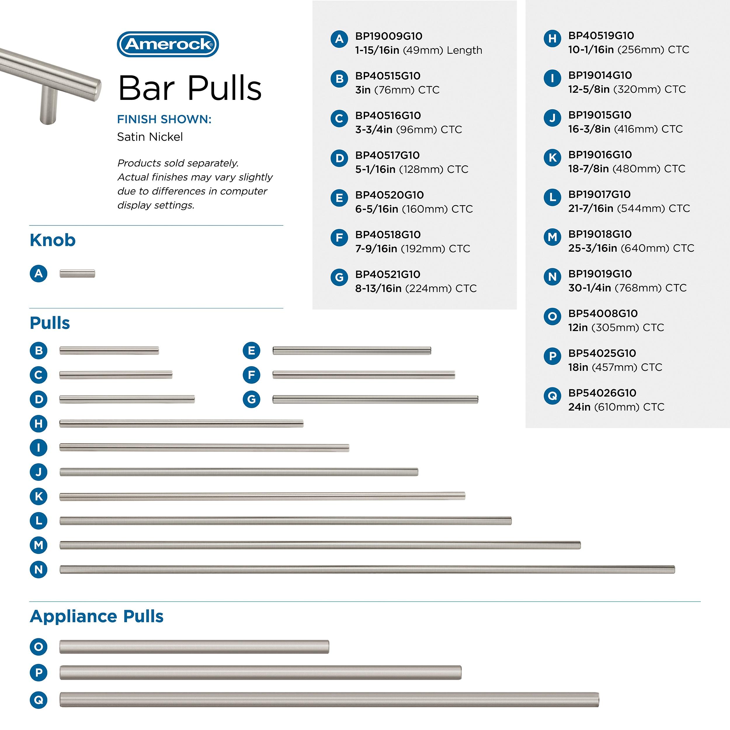 Bar Pulls Center to Center Bar Pull
