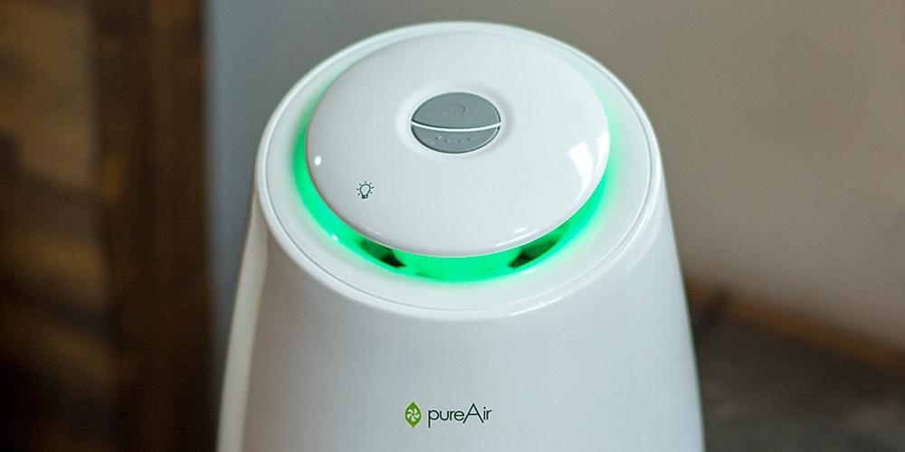 White Compact HEPA Air Purifier with Ionic Odor Absorbing