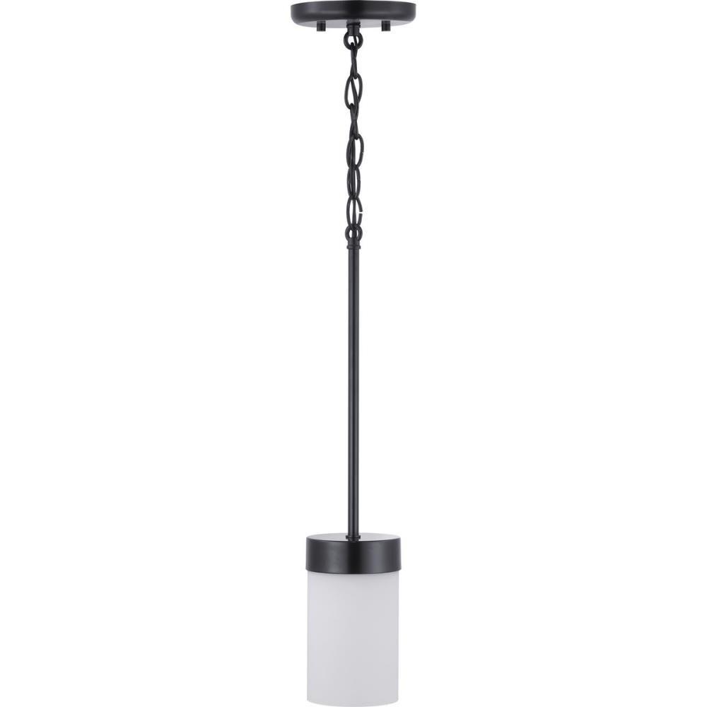 Progress Lighting Elevate 1-Light Mini Pendant, Glass, Polished Chrome, Etched White Shade, Design Series Collection
