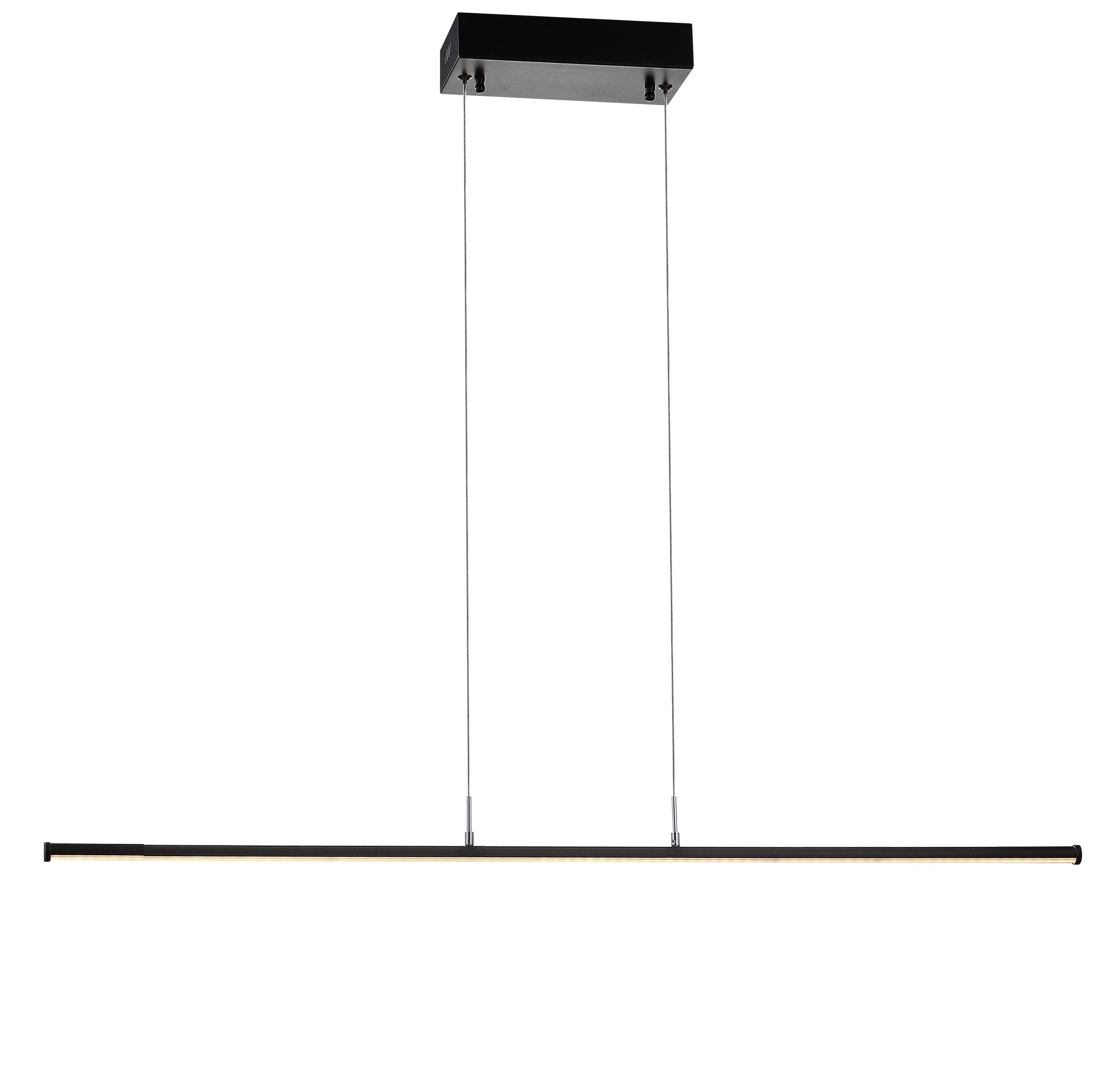 Conley 39.5" Dimmable Adjustable Integrated LED Metal Linear Pendant, Black