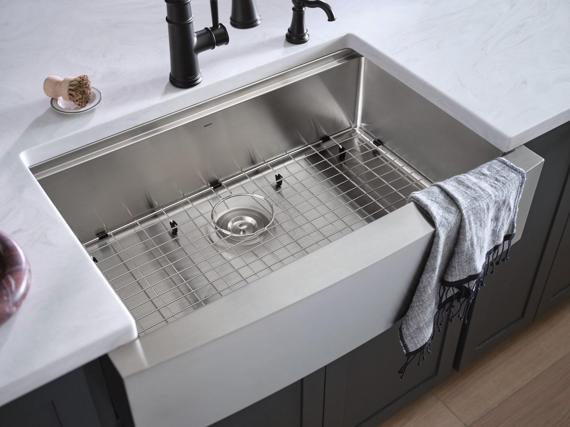 Stainless Steel Farmhouse Single Bowl Workstation Sink with Accessories