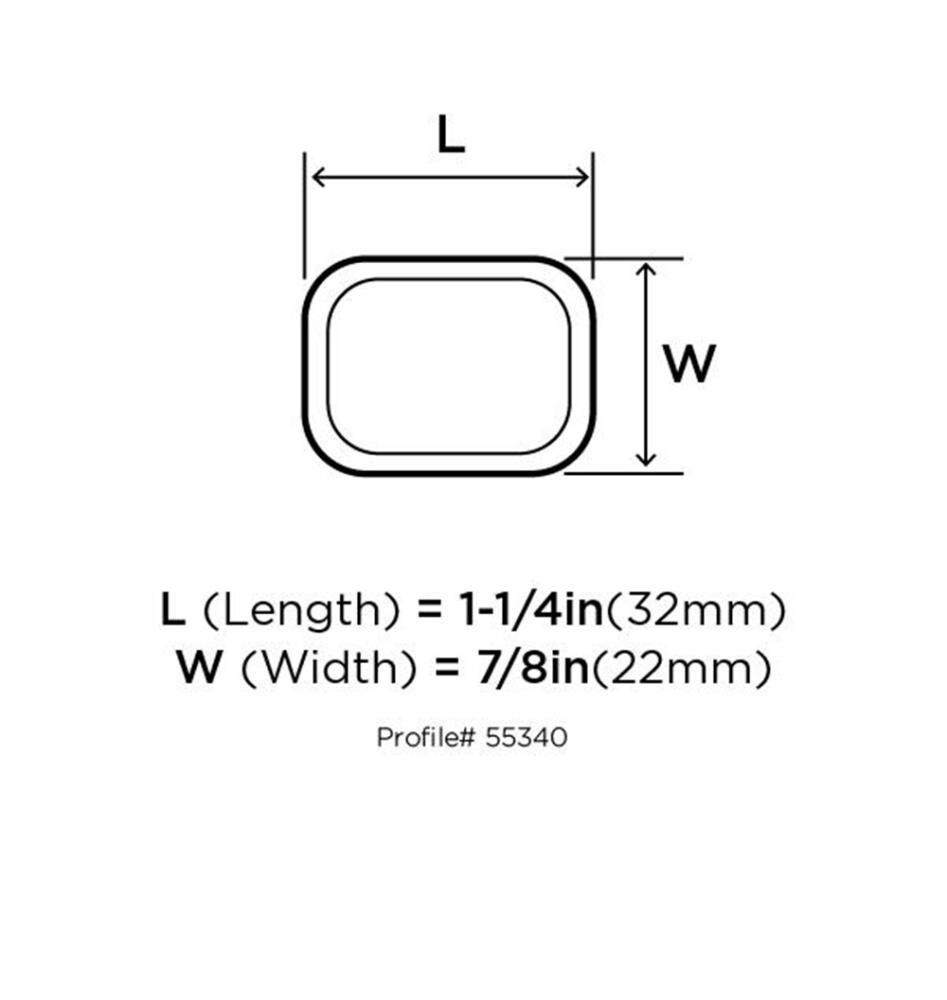 Revitalize 1 3/16" Length Rectangle Knob