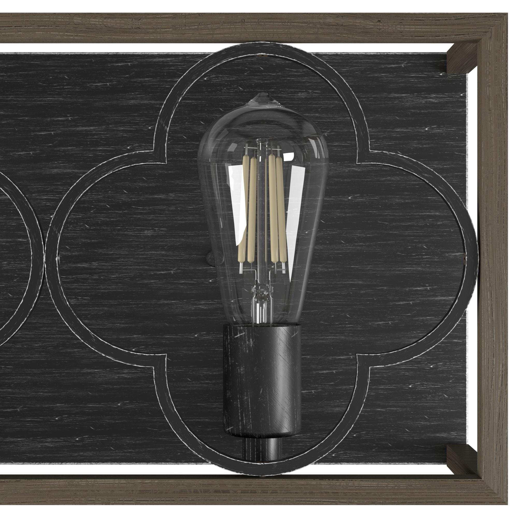 Hunter Fan Gablecrest 2 Light Flush Mount Bathroom Vanity Light Fixture
