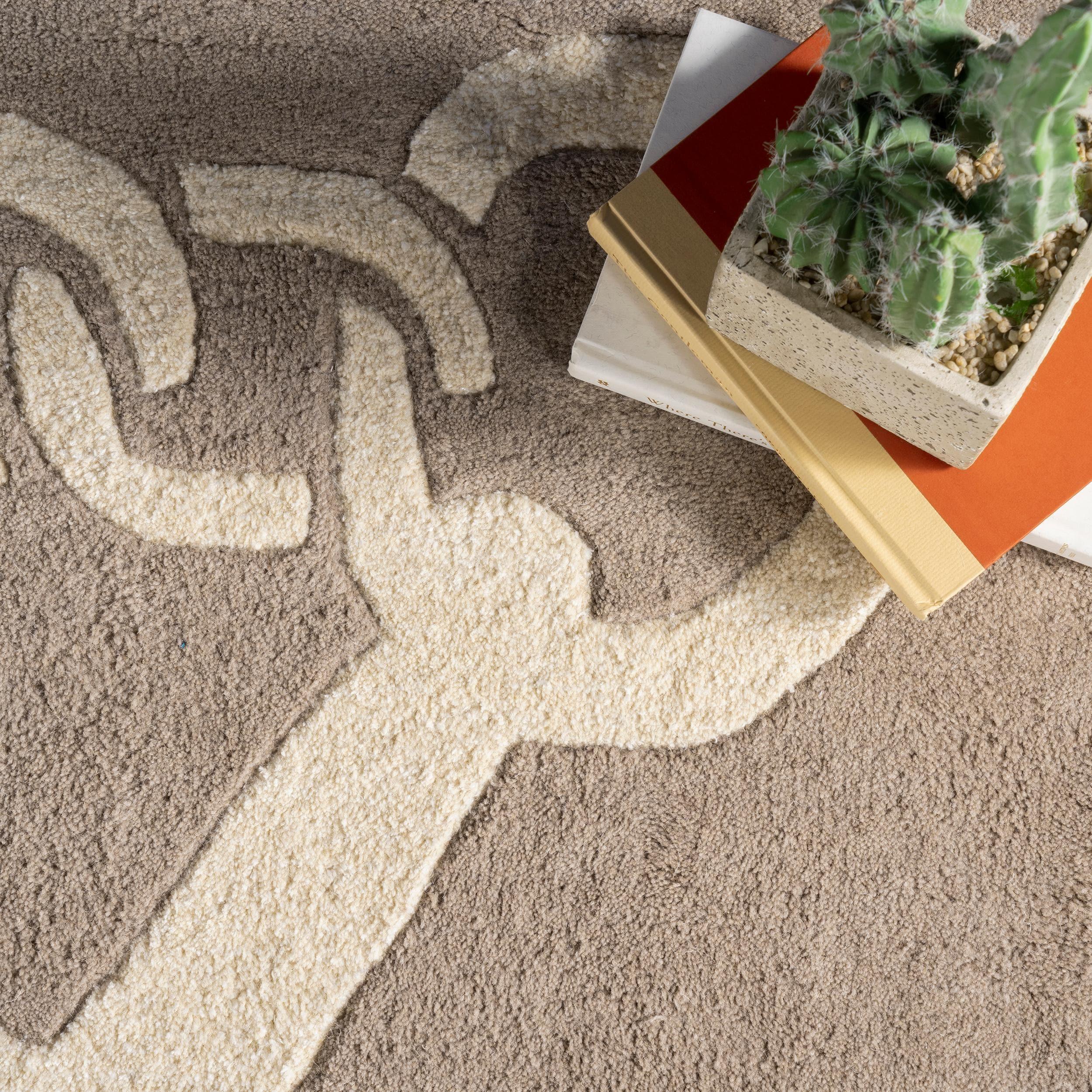 nuLOOM Hand Tufted Set Sail Area Rug, 2' x 6', Beige
