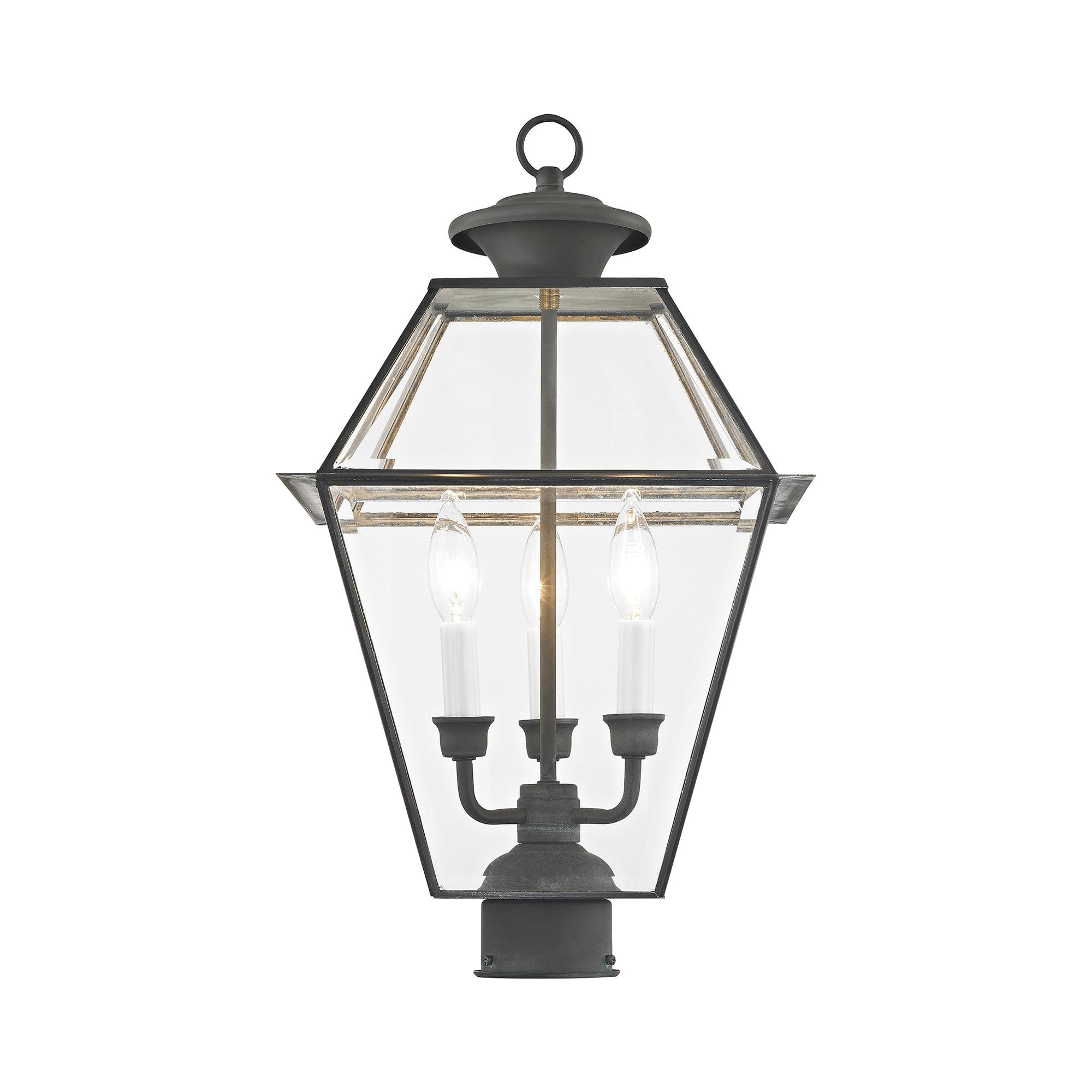 Livex Lighting Westover 3 - Light Post Light in  Charcoal