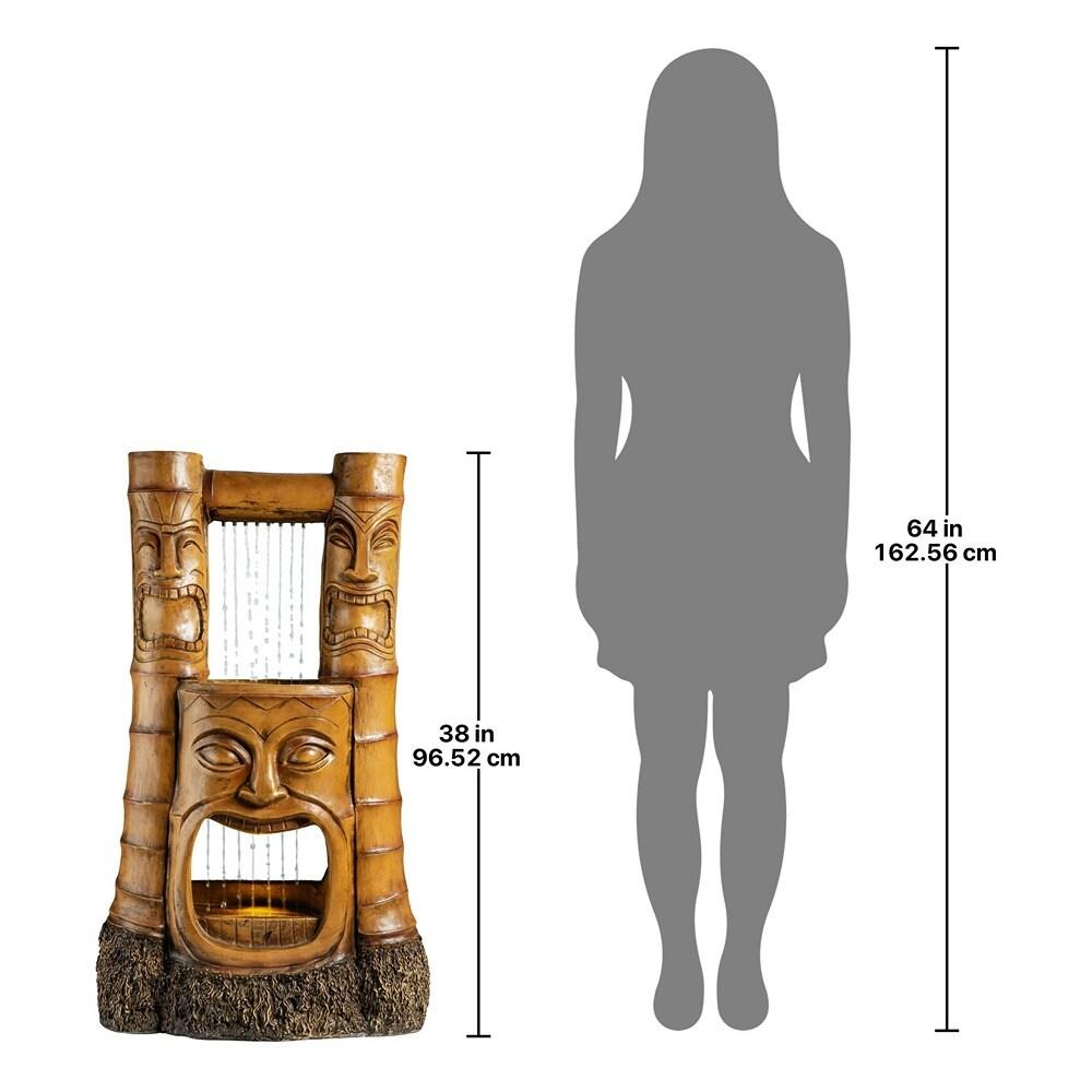 Design Toscano Tiki Gods of Hawaiian Islands LED Garden Fountain