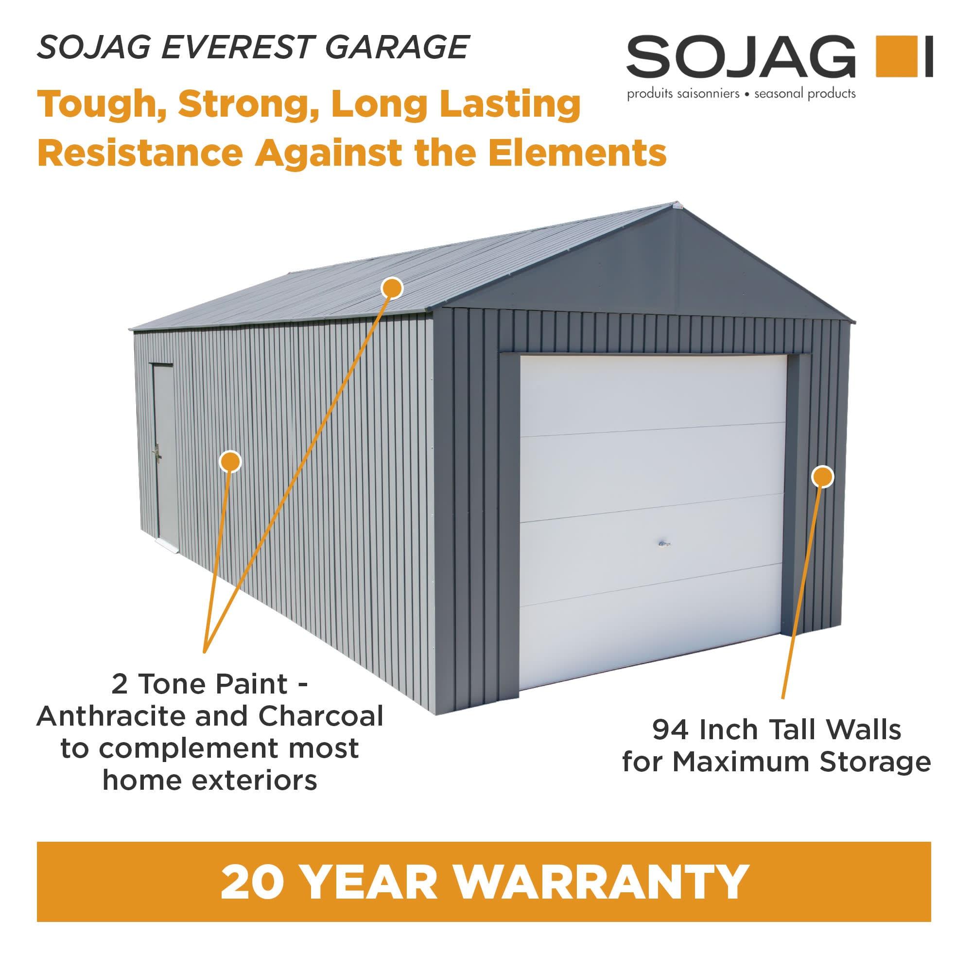Sojag Everest Metal Garage Shed