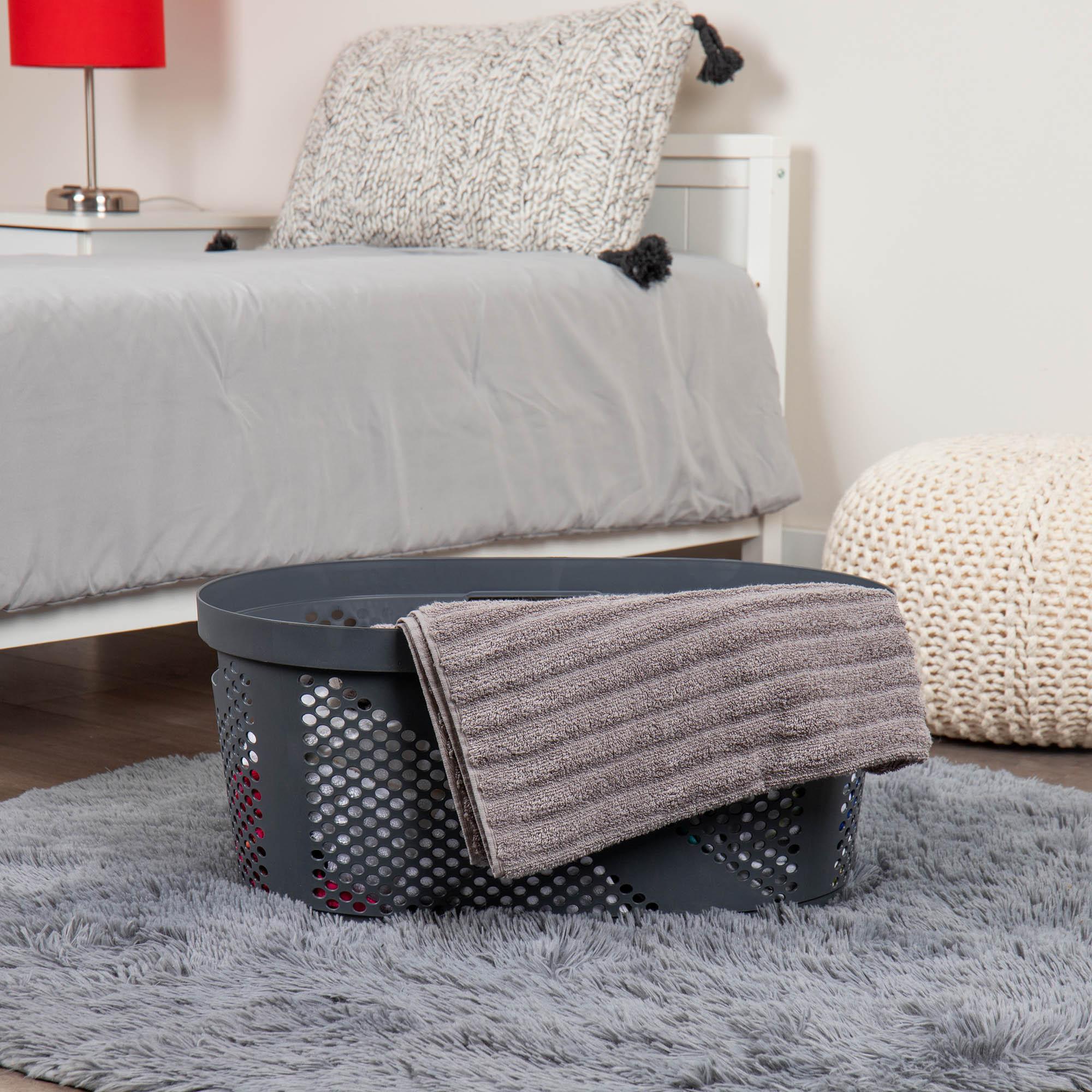 Mind Reader Mind Reader 40L Laundry Basket, Clothes Hamper, Ventilated, Plastic, 23"L x 14.5"W x 10.5"H, 2 Pack (Set of 2)