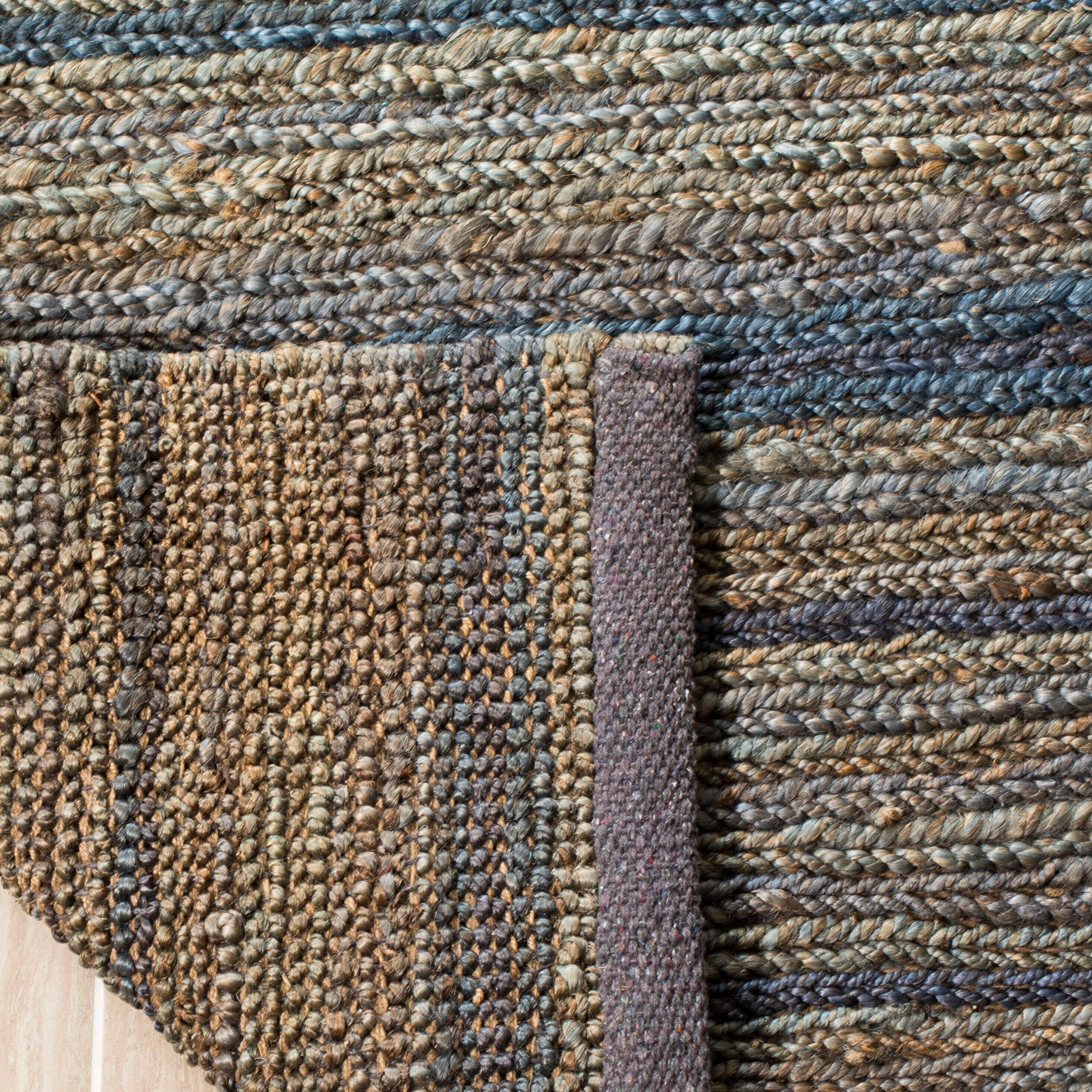 Organic ORG115 Hand Knotted Accent Rug Blue 3' X 5' - Safavieh.