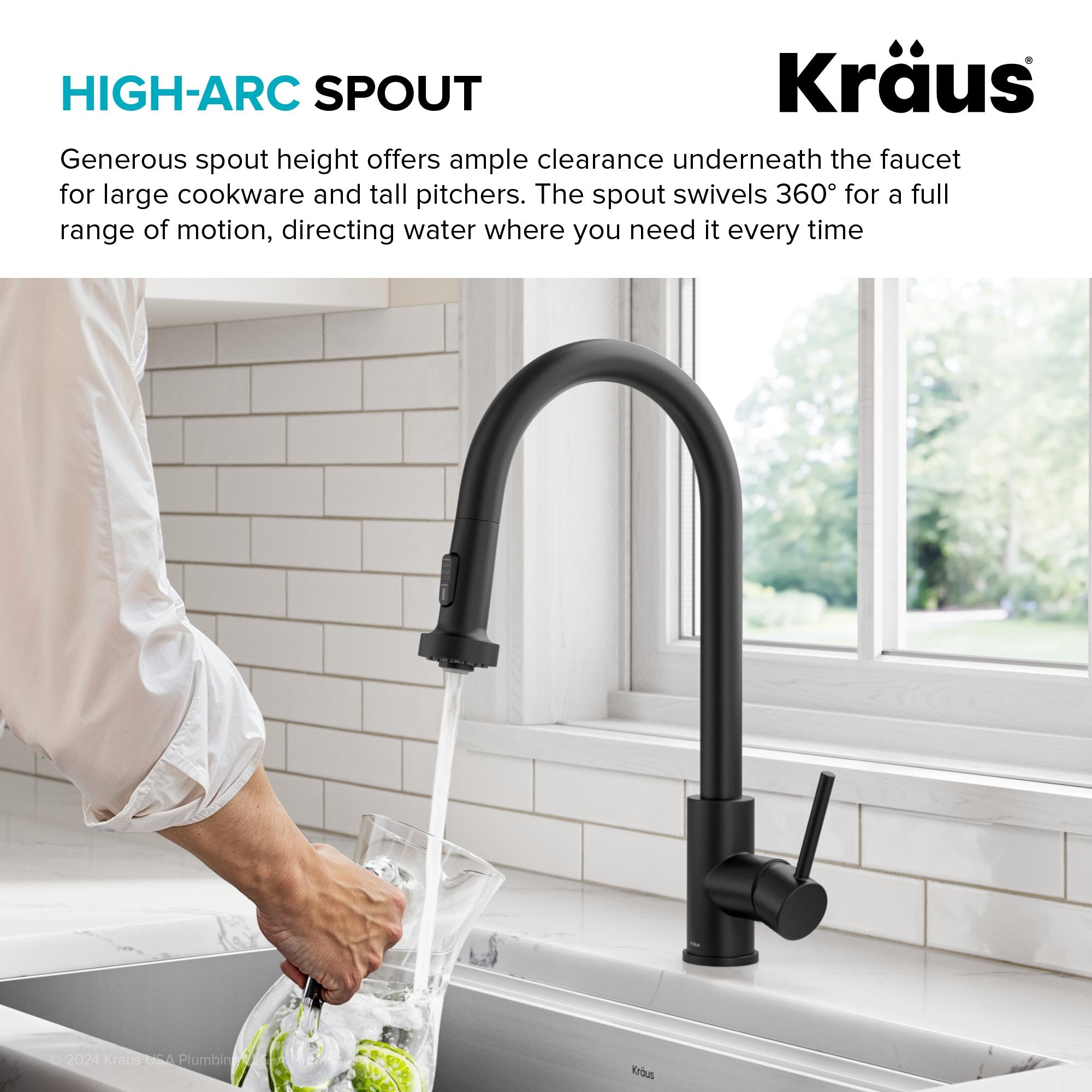 KRAUS Bolden 2-Function Single Handle Pull Down Kitchen Faucet