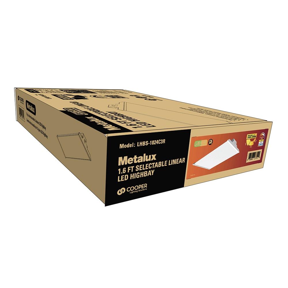 Metalux 14.17-in x 10.23-in 1 -Light 23984 -Lumen Adjustable Lumens 5000-K Switchable white LED High Bay Light