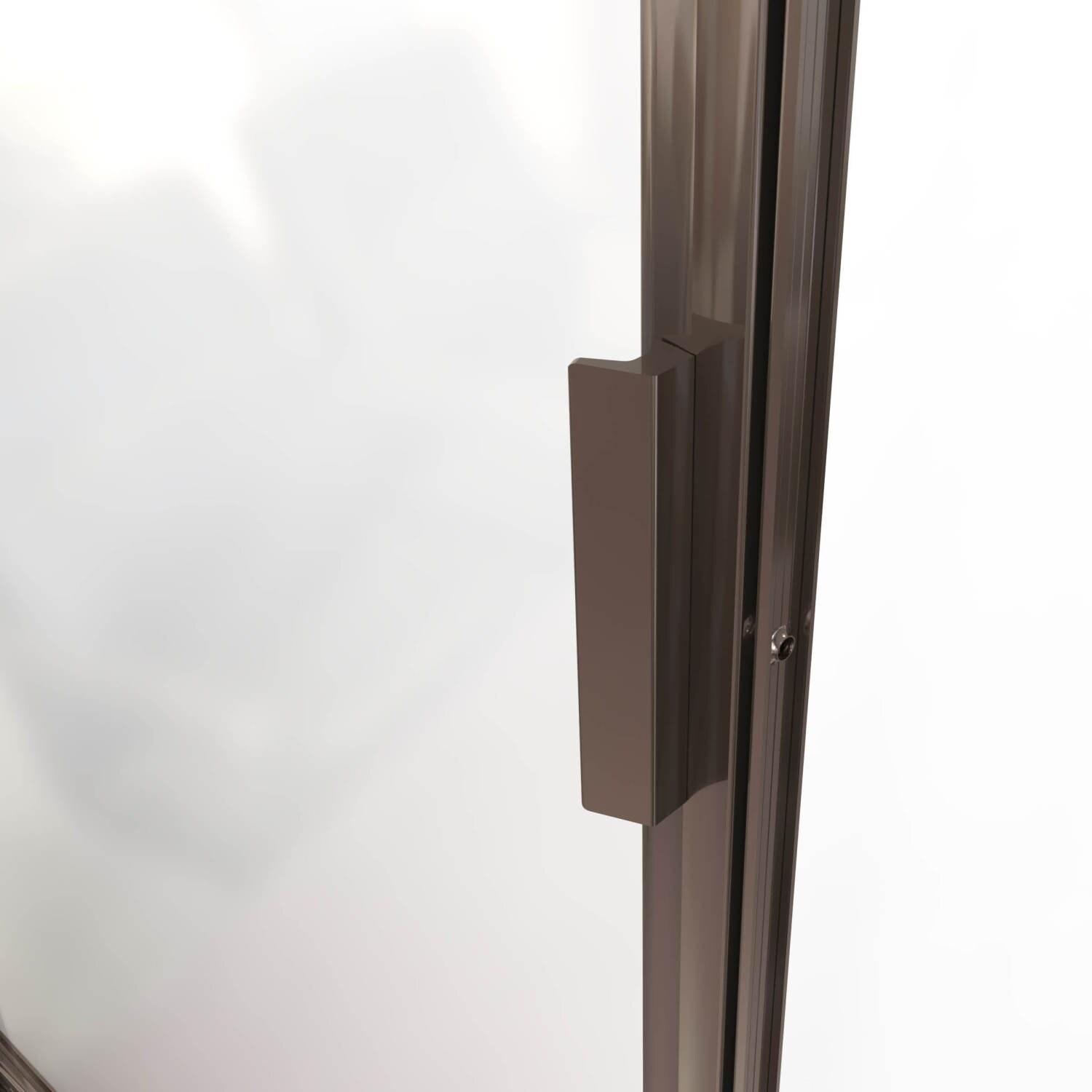 Deluxe 47" x 72.13" Pivot Framed Shower Door