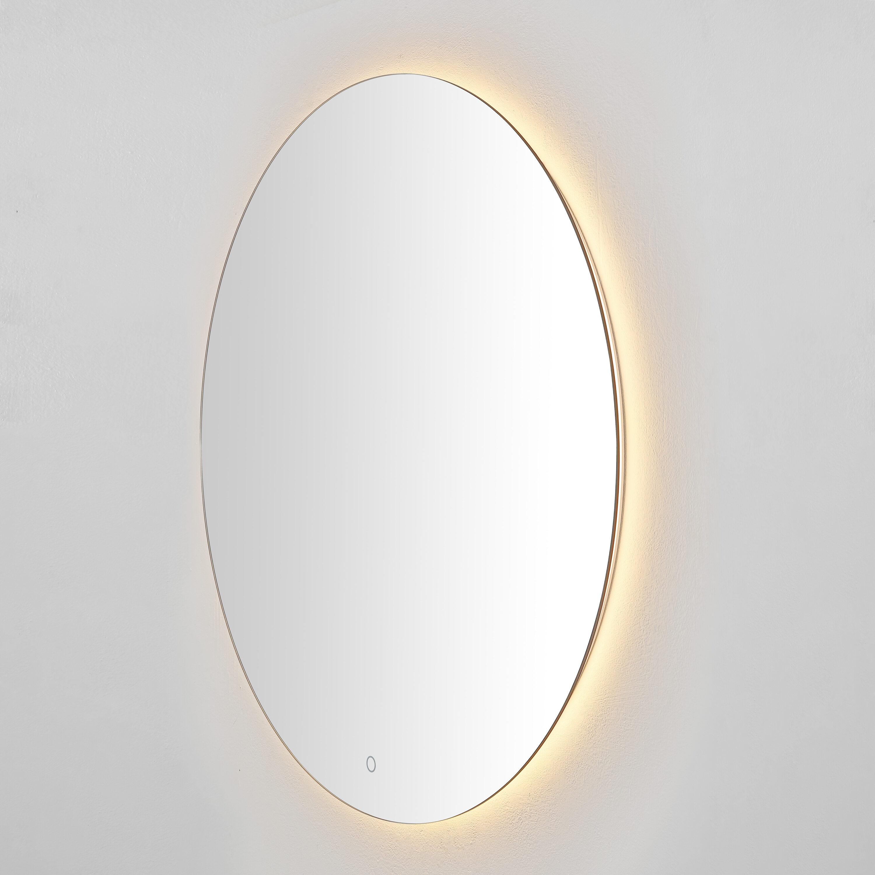 Ashden 36" Round Frameless LED Backlit Wall Mirror