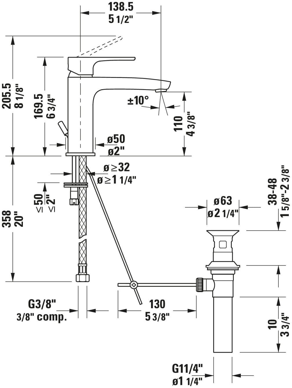 Single Hole Bathroom Faucet