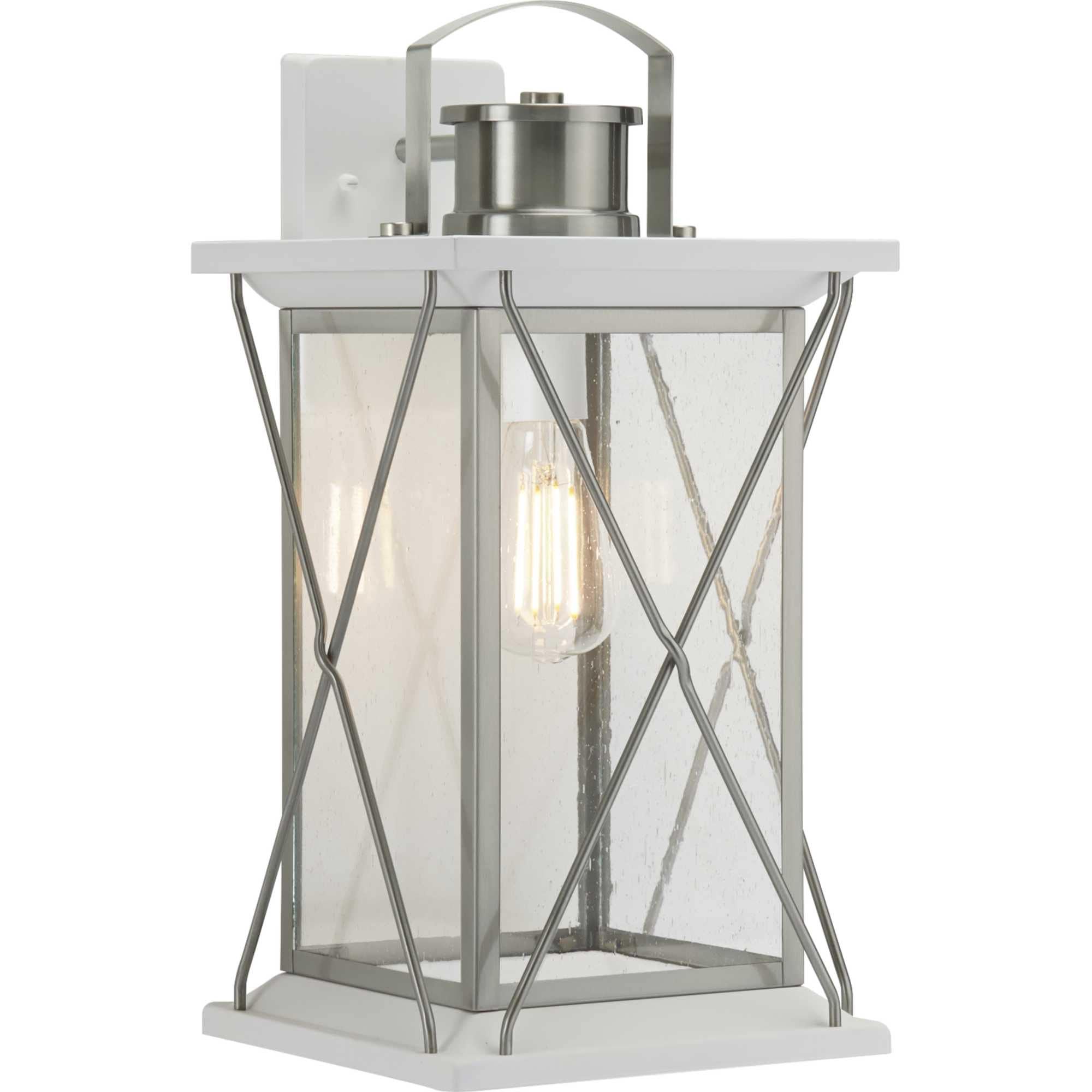 P560158-135-Progress Lighting-Barlowe - Outdoor Light - 1 Light in Farmhouse style - 9.12 Inches wide by 19 Inches high-Stainless Steel Finish