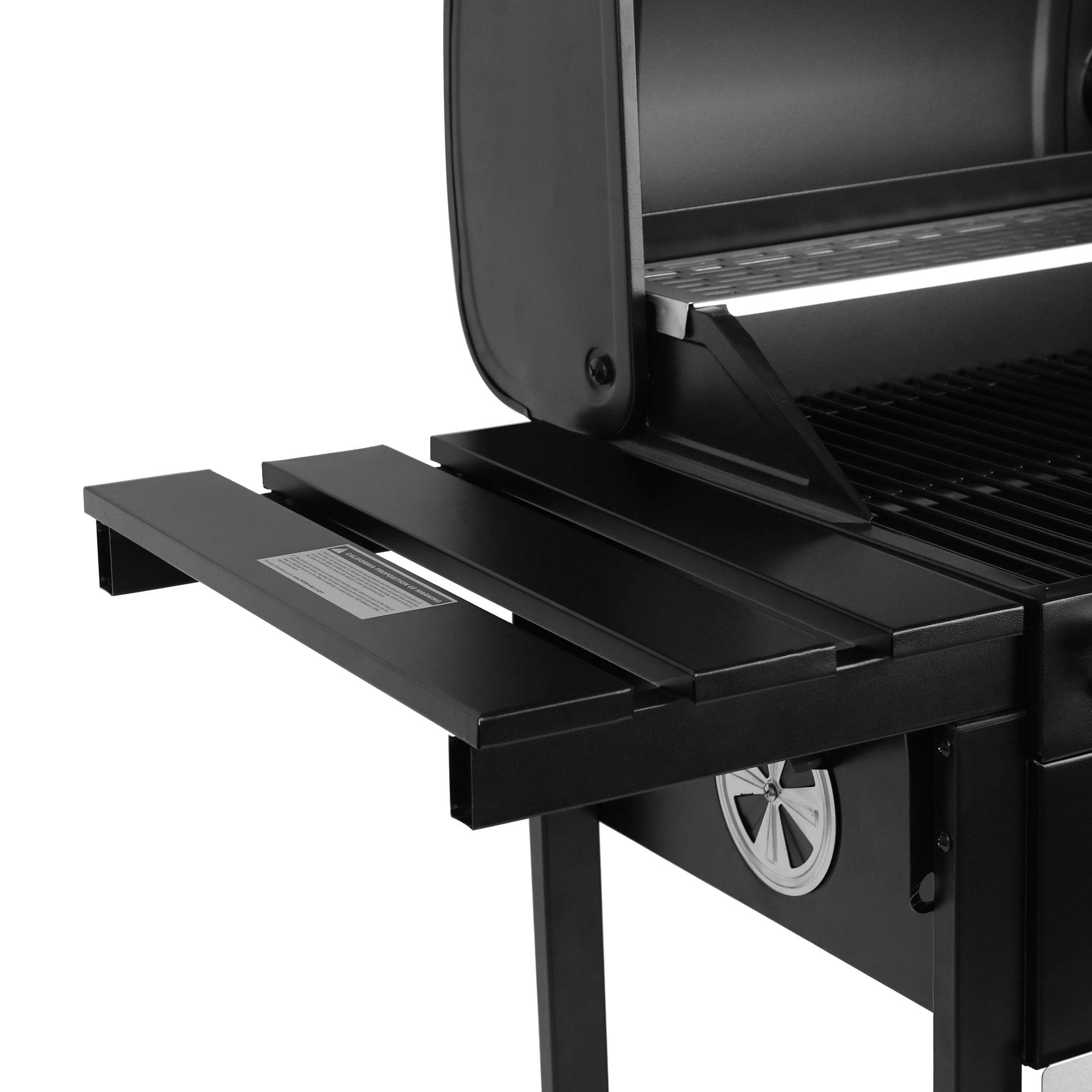 Royal Gourmet 24" Barrel Charcoal Grill with Side Table