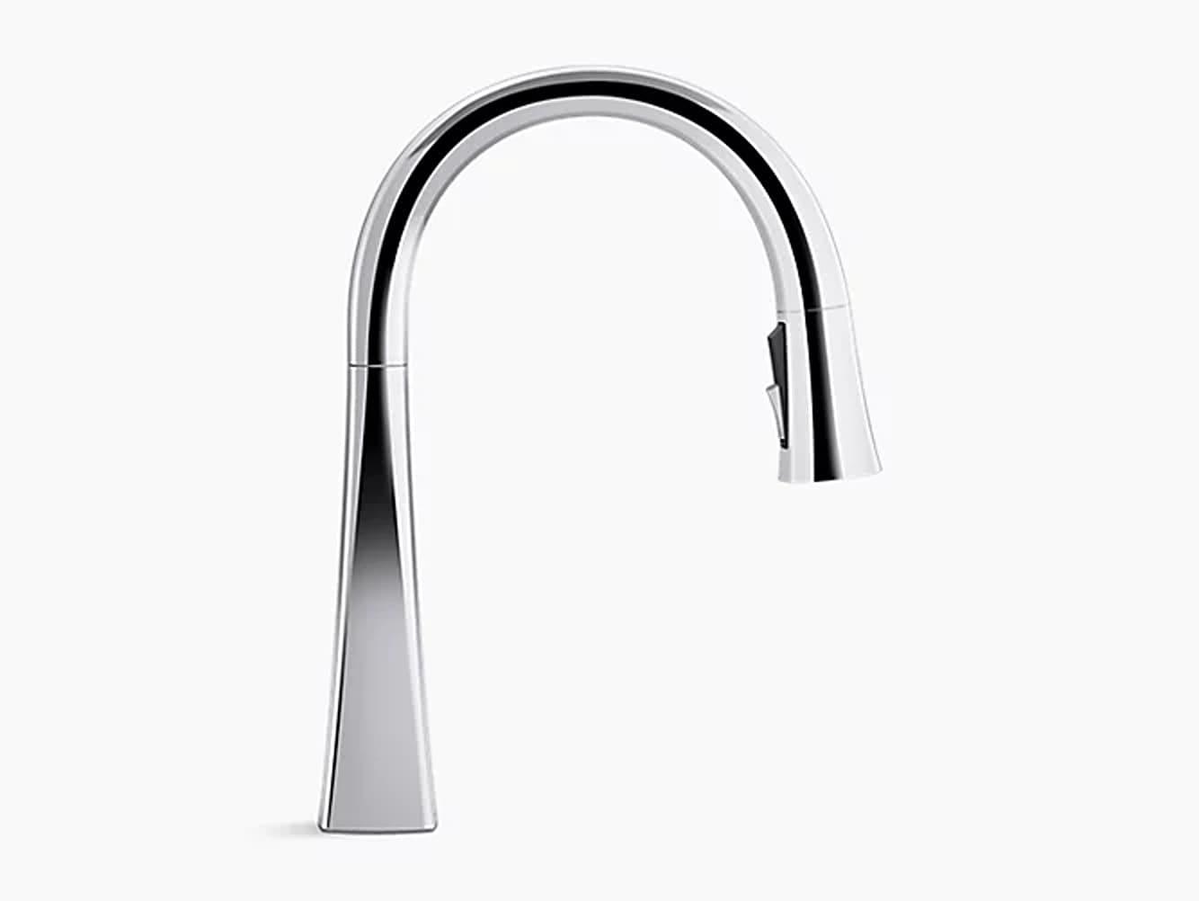 Graze Pull-Down Kitchen Sink Faucet with Three-Function Sprayhead