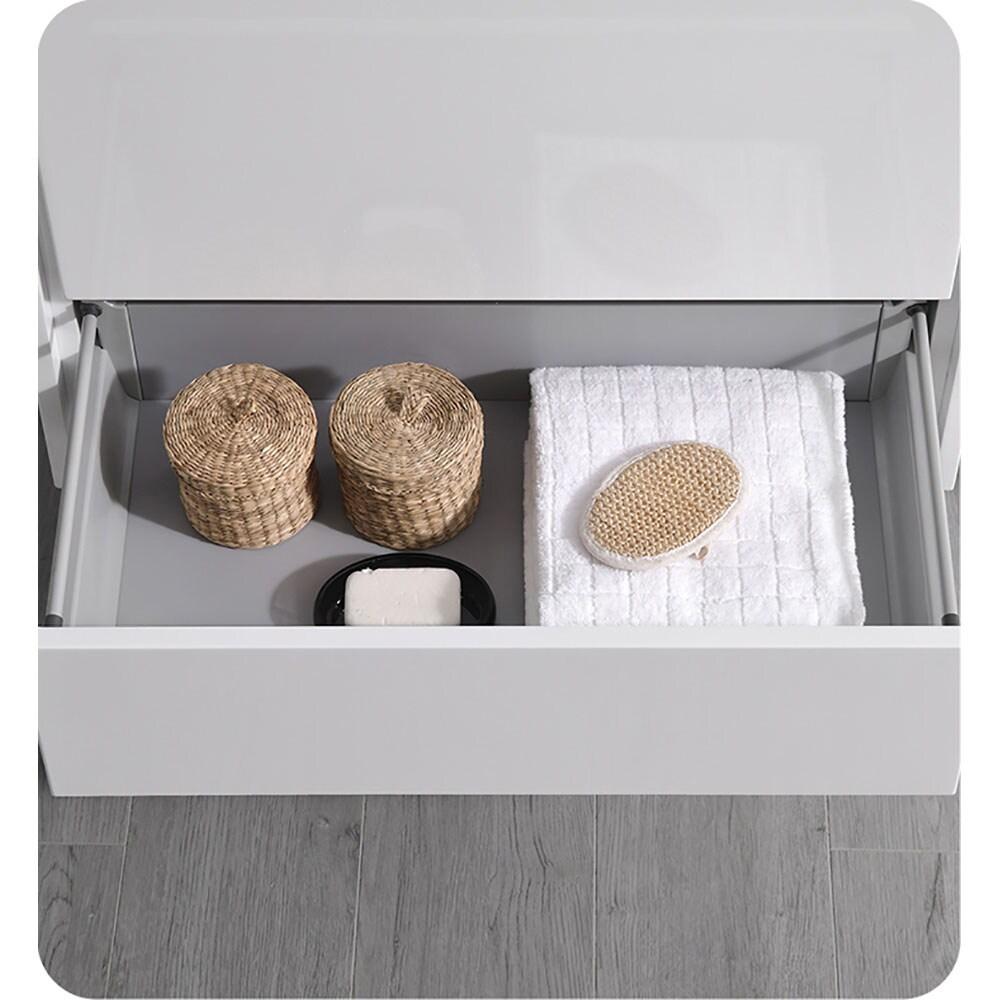 Catania 30" Wall Mount Single Modern Bathroom Cabinet - Cabinet Only (Top and Sink Not Included)