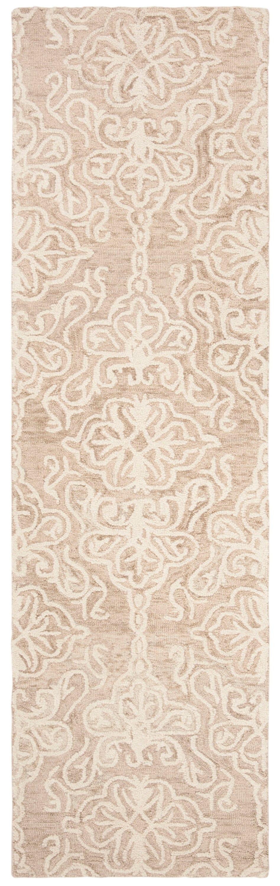 Blossom BLM112 Hand Tufted Indoor Runner Rug - Beige/Ivory - 2'3"x6' - Safavieh