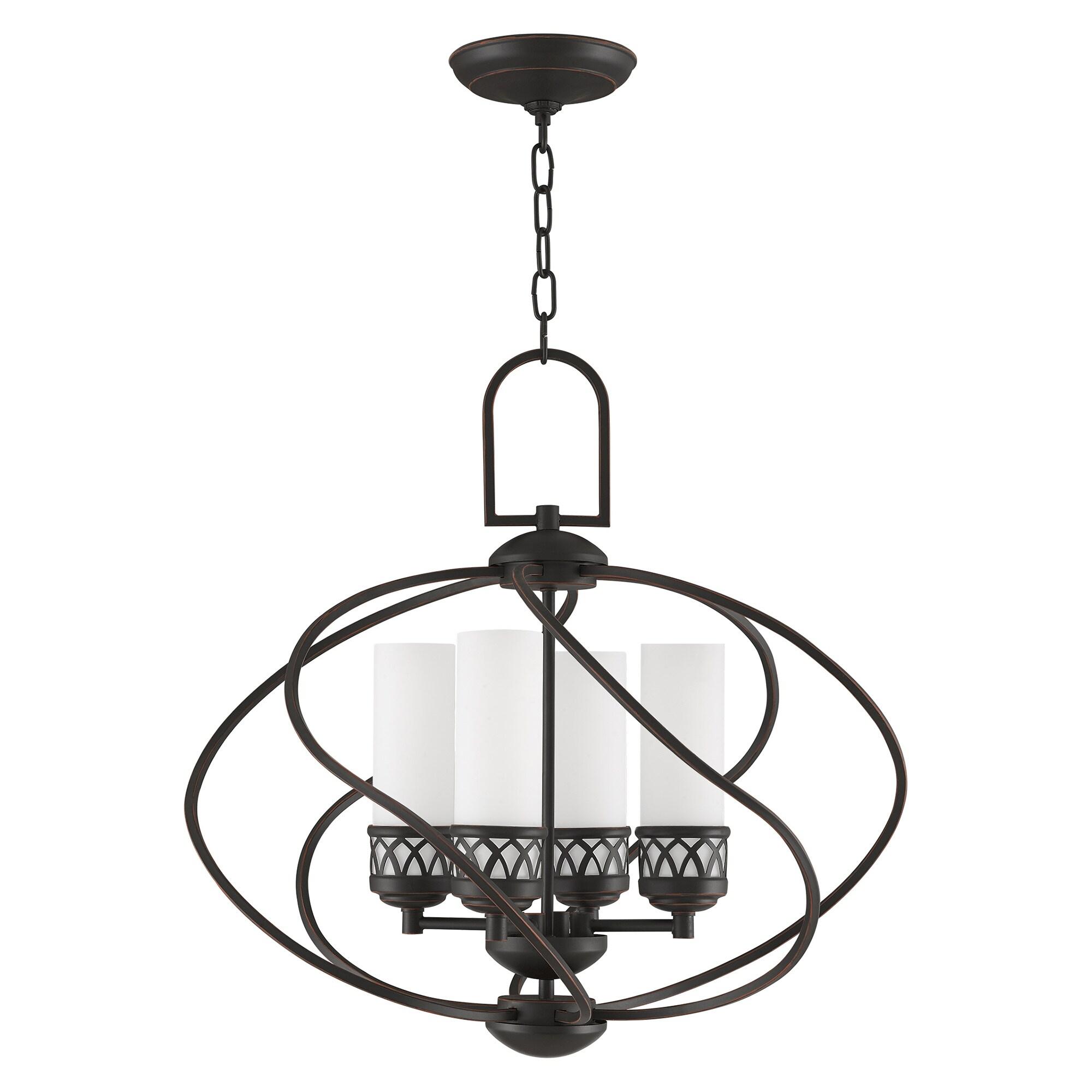 Livex Lighting Westfield 4 - Light Chandelier in Olde Bronze