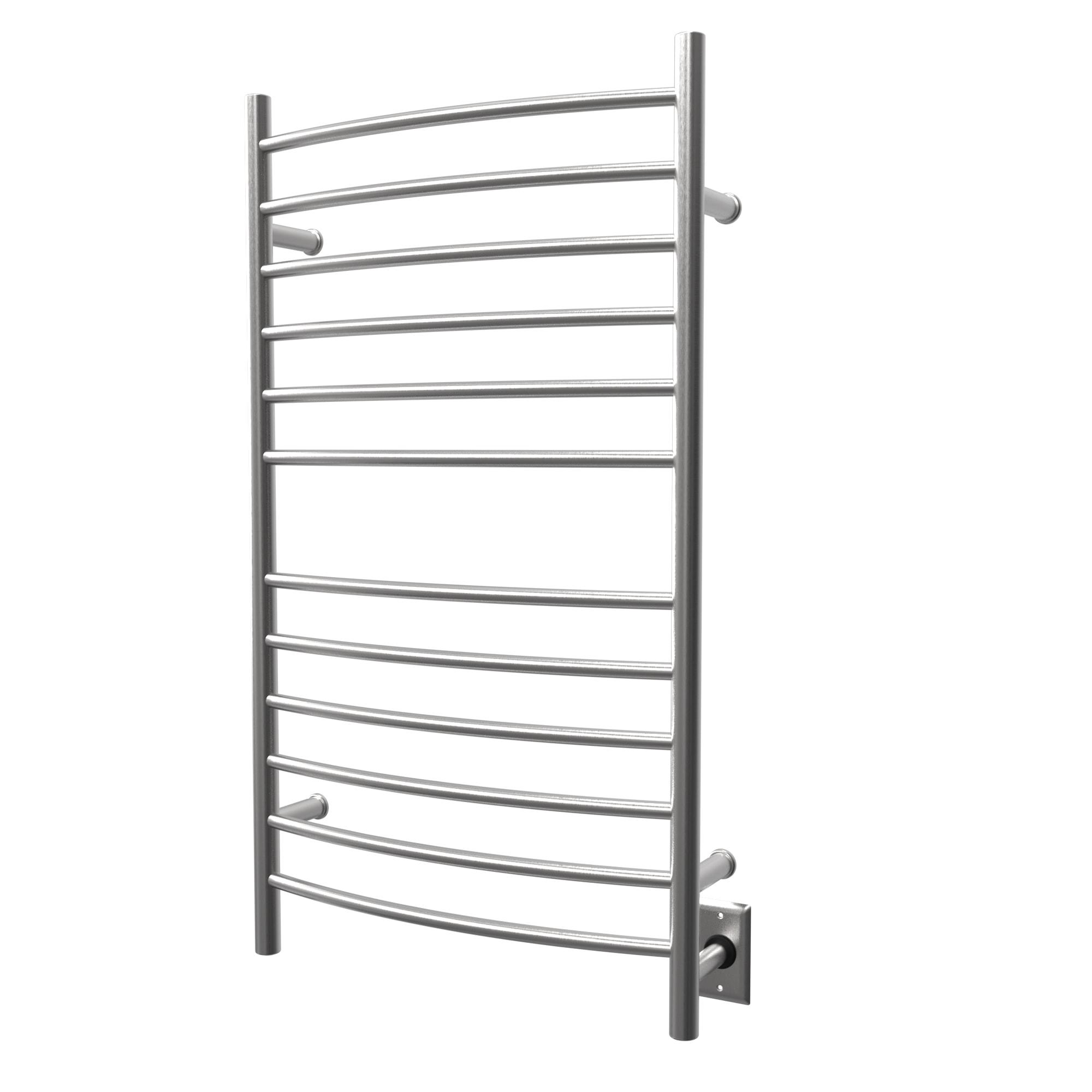 Radiant Large Curved Towel Warmer Hybrid Hardwired or Plug in