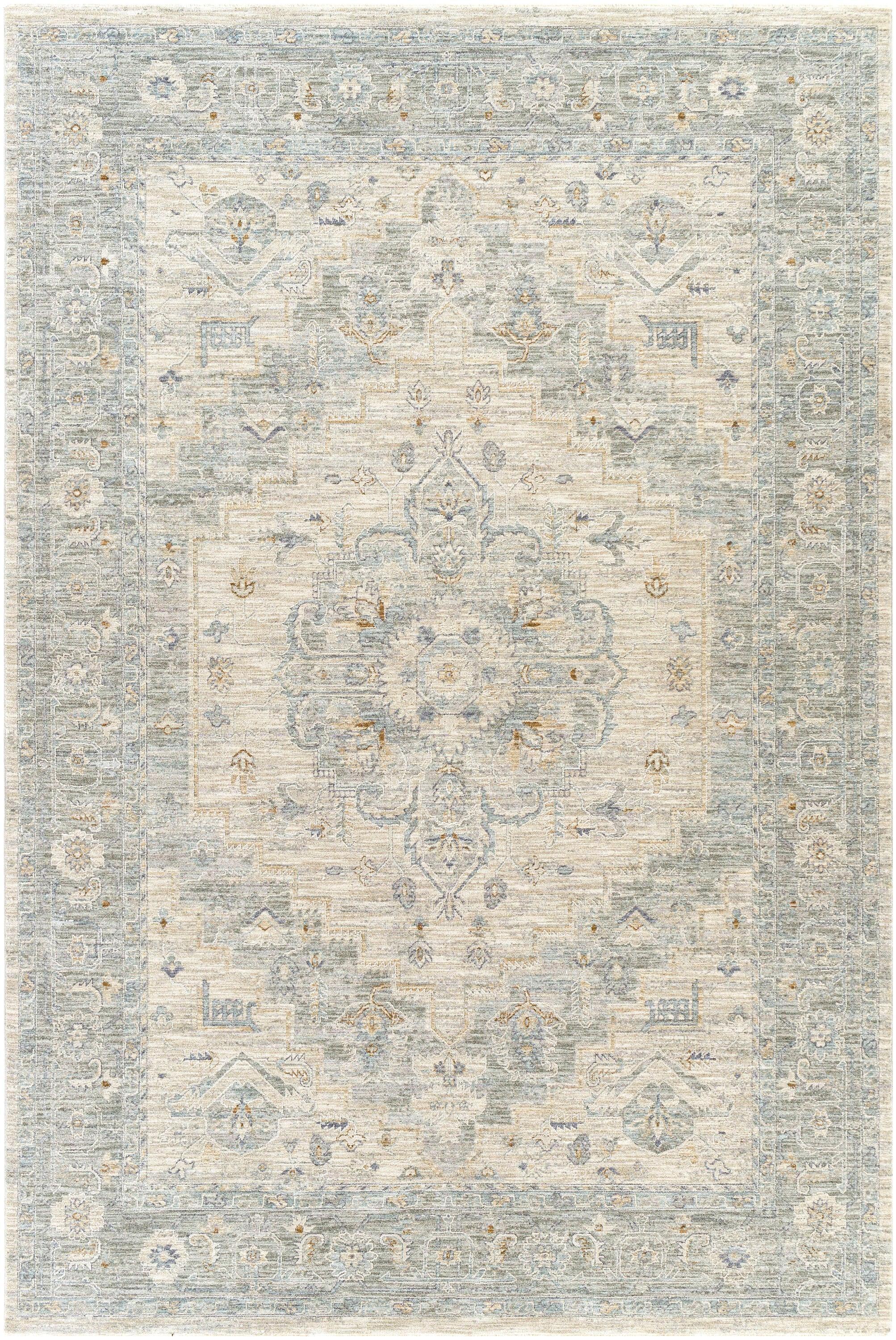 Avant Garde Gray Synthetic 5' x 7' Hand-Knotted Area Rug