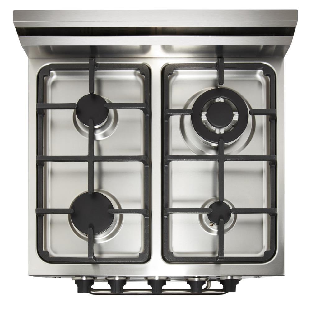 Unique Appliances Prestige 23.5" 4 burner 2.3 cu. ft. Freestanding Gas Range with Convection Oven UGP-24V PC1 B