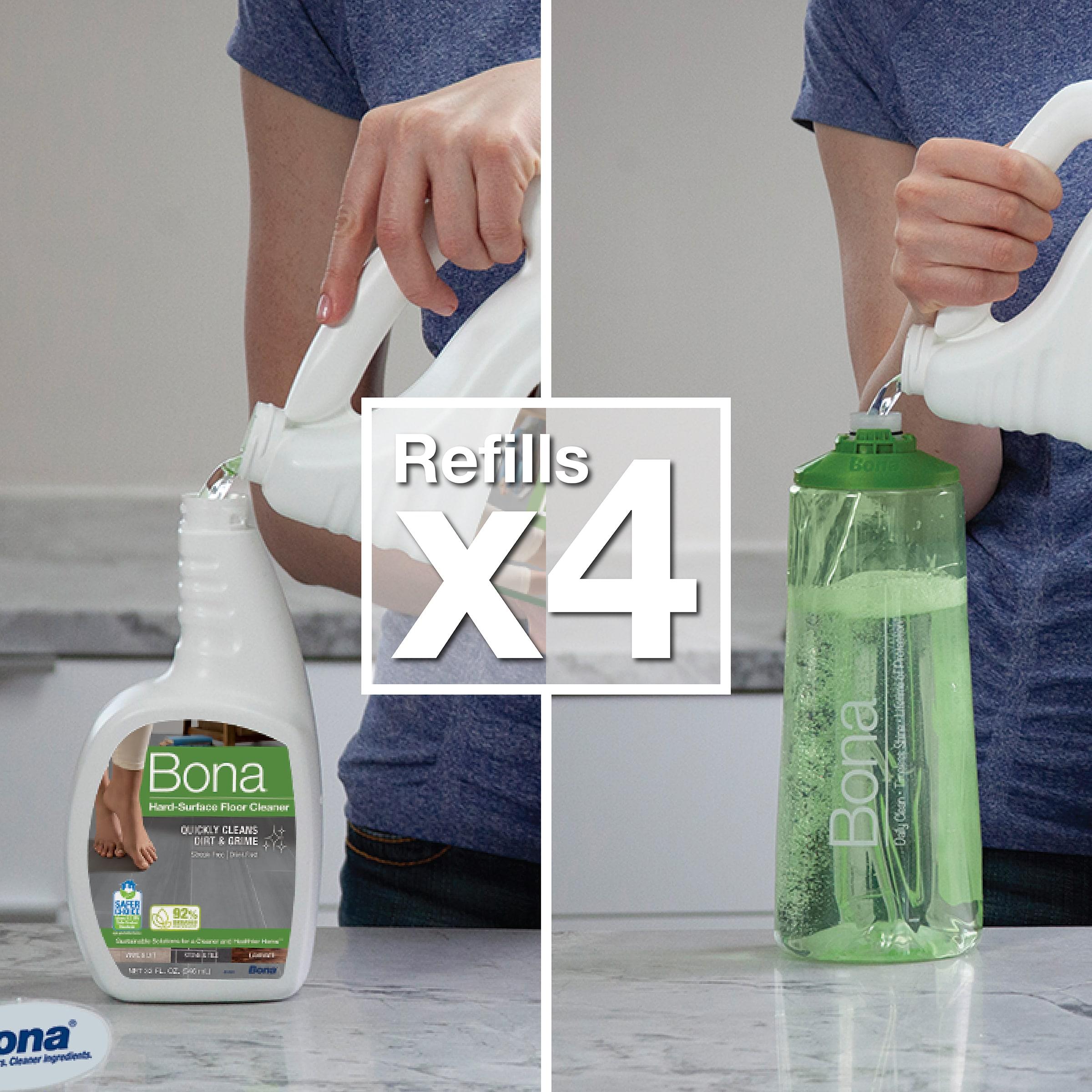 Bona Cleaning Products Multi-Surface Cleaner Spray + Mop All Purpose Floor Cleaner - Unscented - 128 fl oz