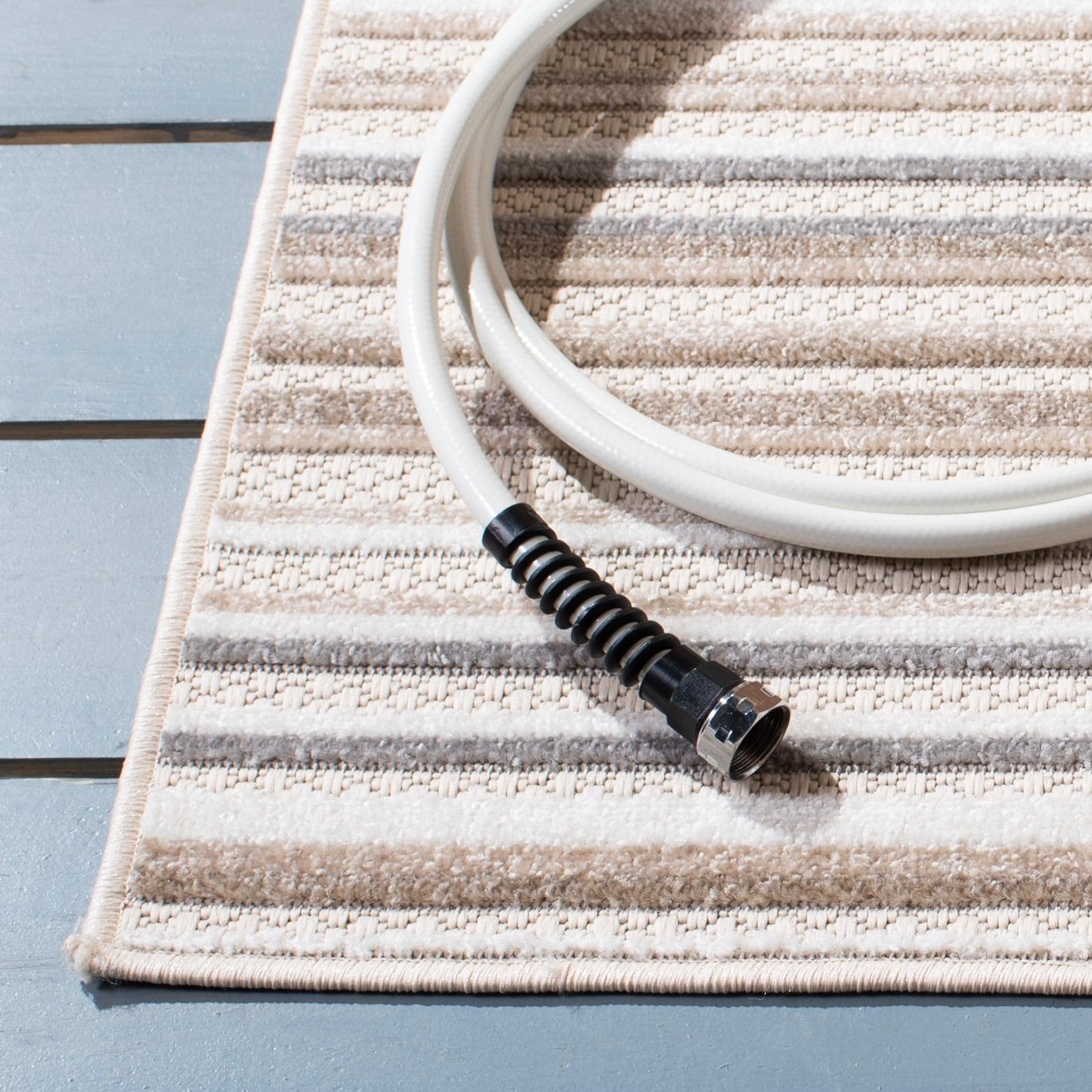 Cabana CBN323 Loomed Indoor Area Rug - Ivory/Grey - 8'x10' - Safavieh