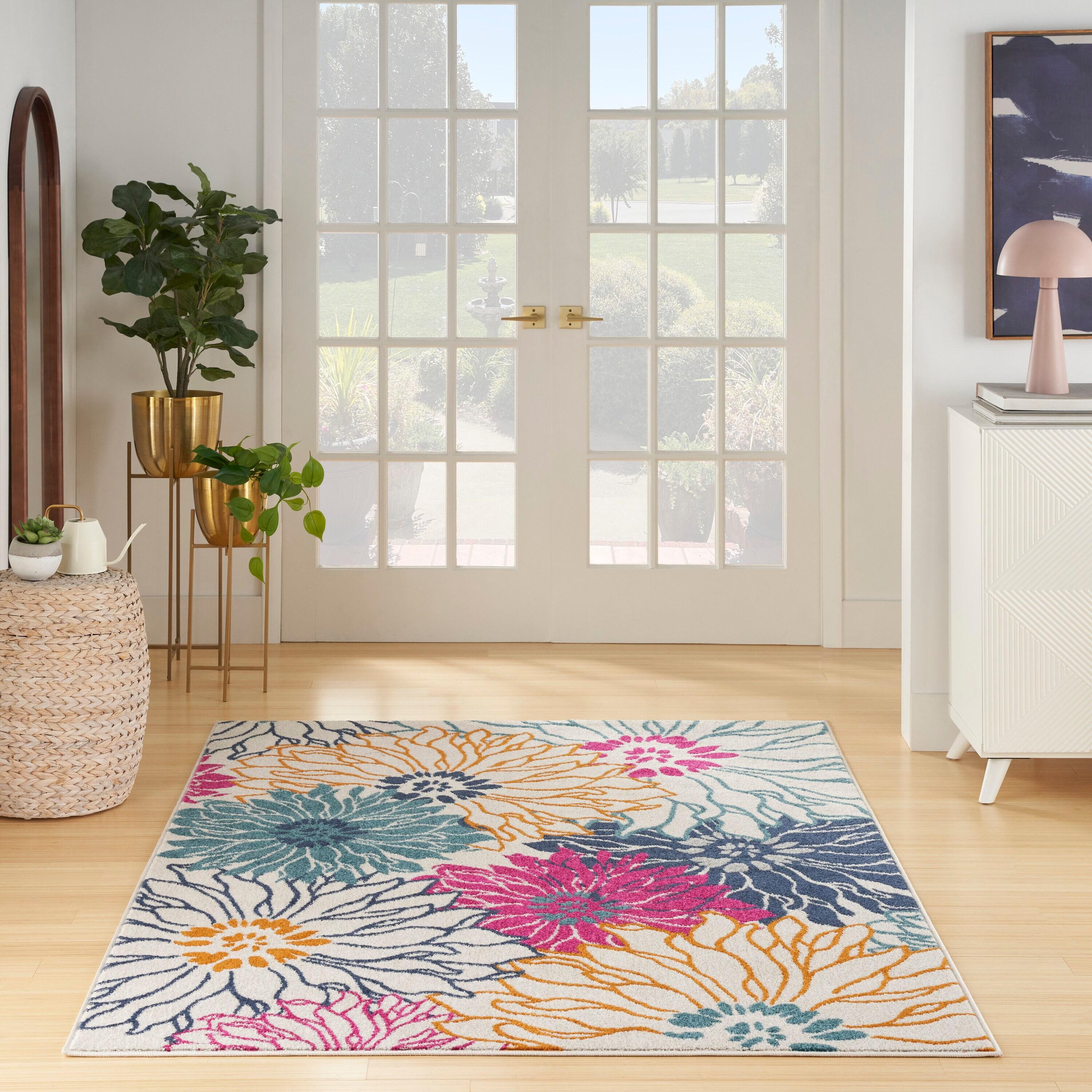 Nourison Passion Bohemian Transitional Floral Indoor Area Rug Ivory/Multi 8' x 10'