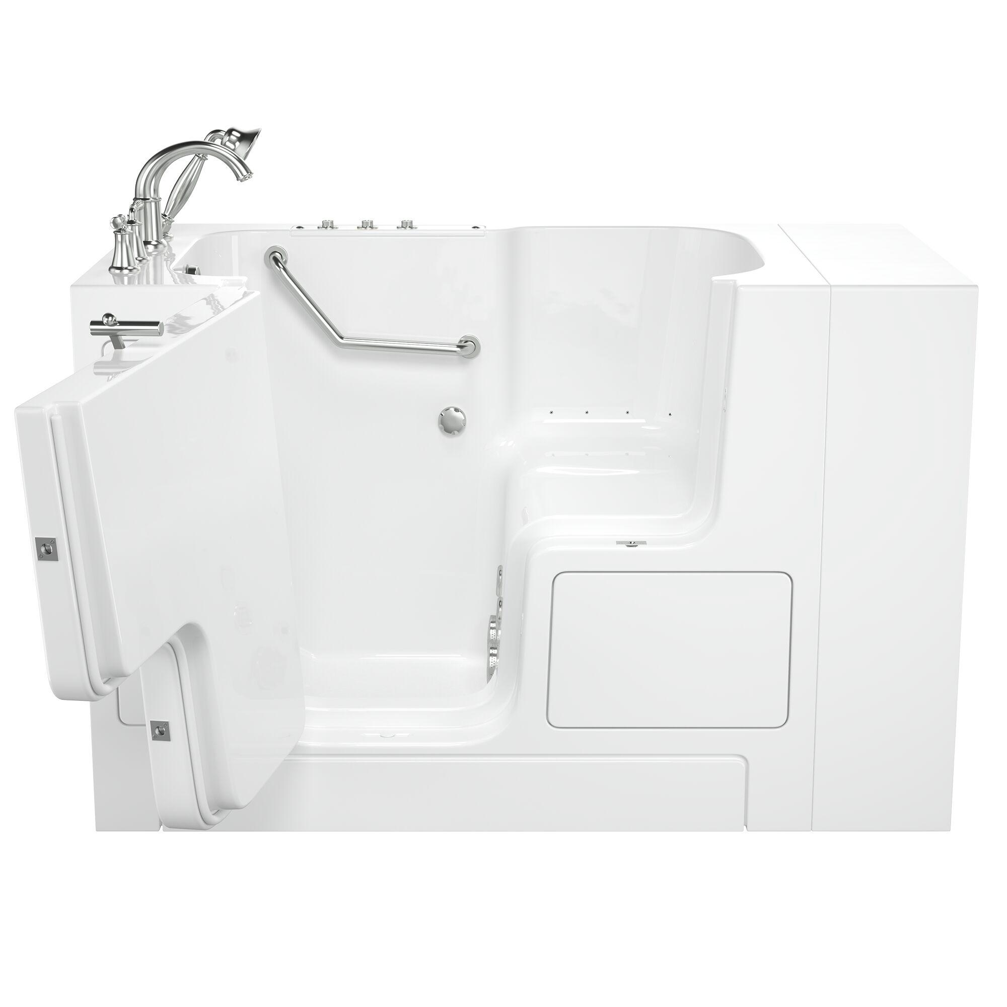 52'' x 32'' Walk-in Fiberglass Bathtub with Faucet