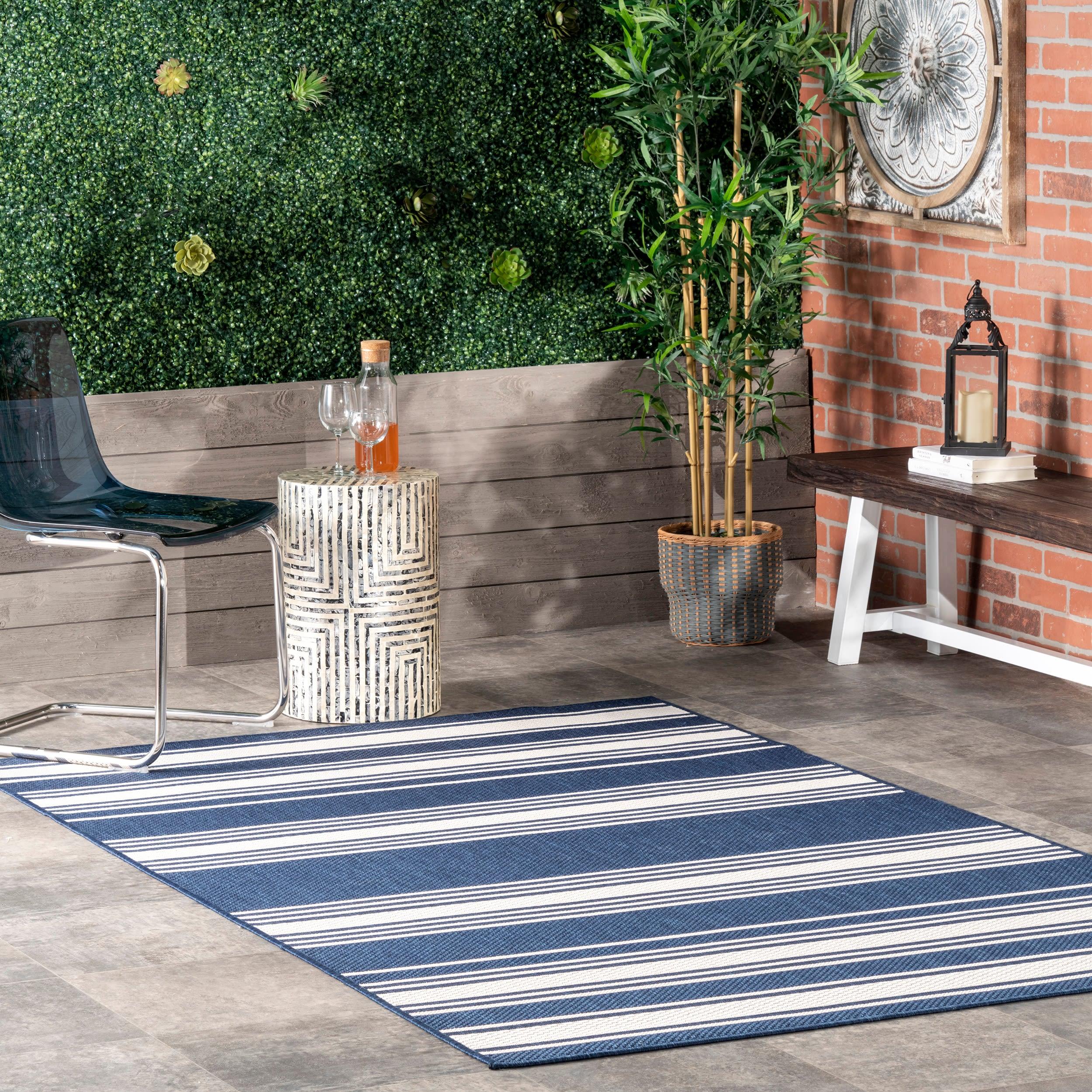 Romy Striped Indoor/Outdoor Area Rug