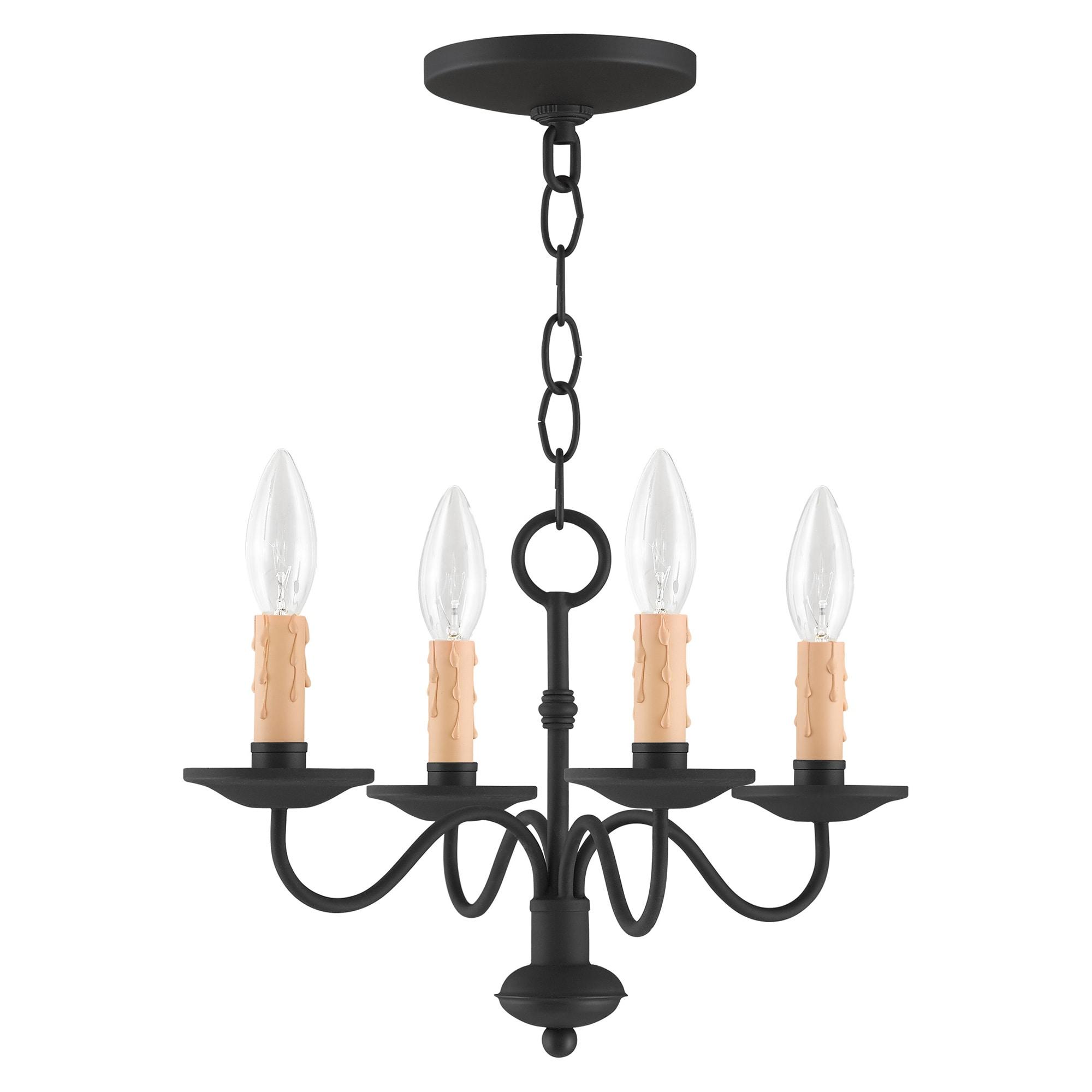 Livex Lighting - Heritage - 4 Light Mini Chandelier     -Traditional