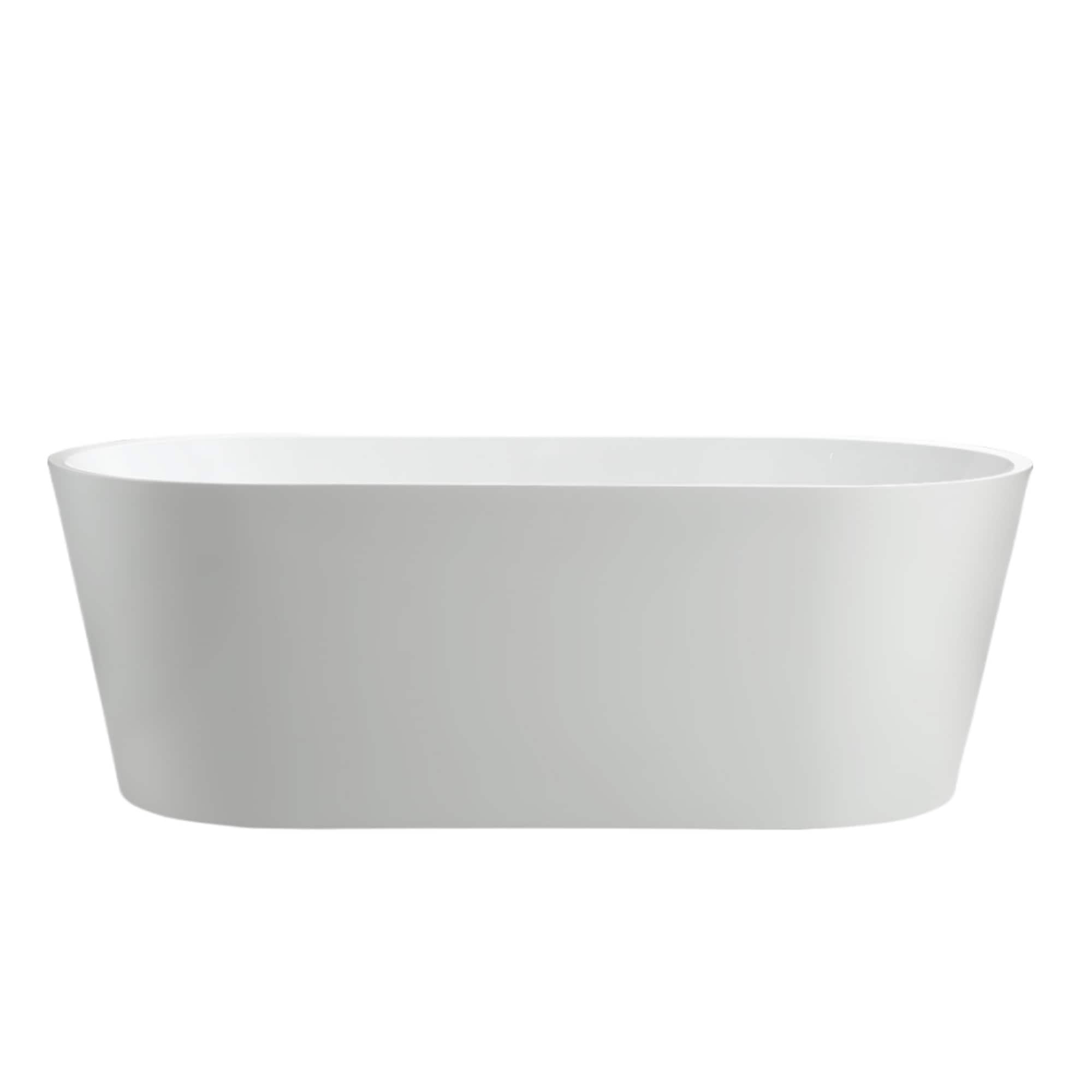 Iris 54" x 30" Freestanding Soaking Acrylic Bathtub