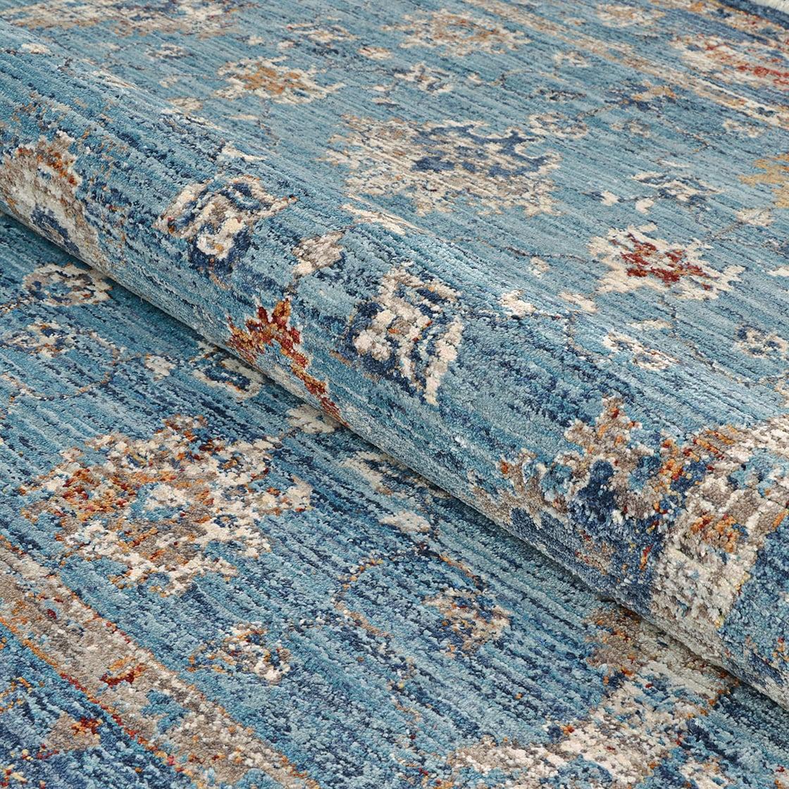 Couristan Nostalgia Antique Oushak Area Rug, Denim, 5'3" x 7'6"