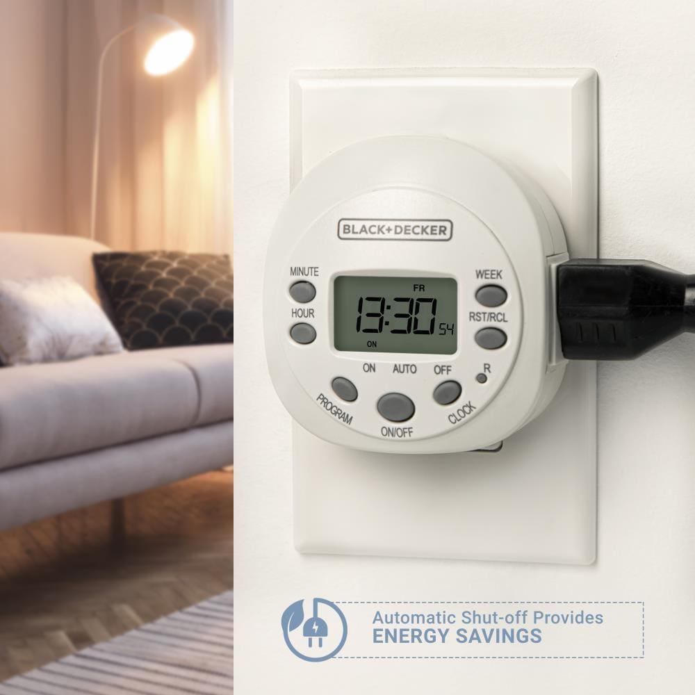 Black + Decker Indoor Grounded Digital Timer