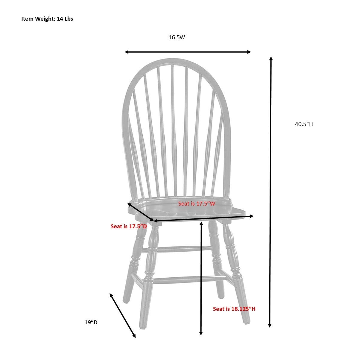 Carolina Classics Windsor Wood Dining Chair in Pure White