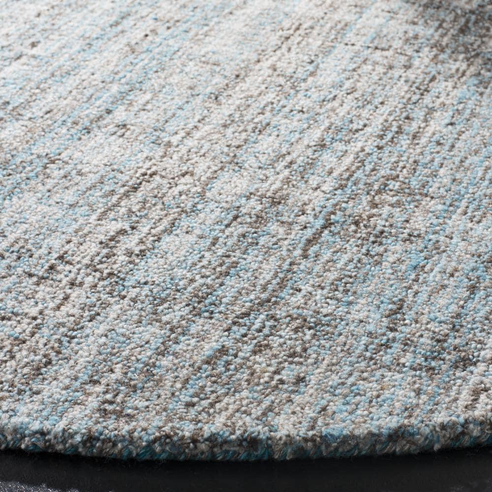 Abstract ABT141 Handmade Indoor Area Rug - Blue/Multi - 6' Round - Safavieh