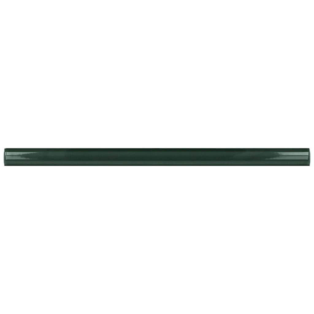 Arte 0.47 in. x 7.87 in. Glossy Green Ceramic Pencil Tile Trims (0.3 sq. ft./case) (10-pack)