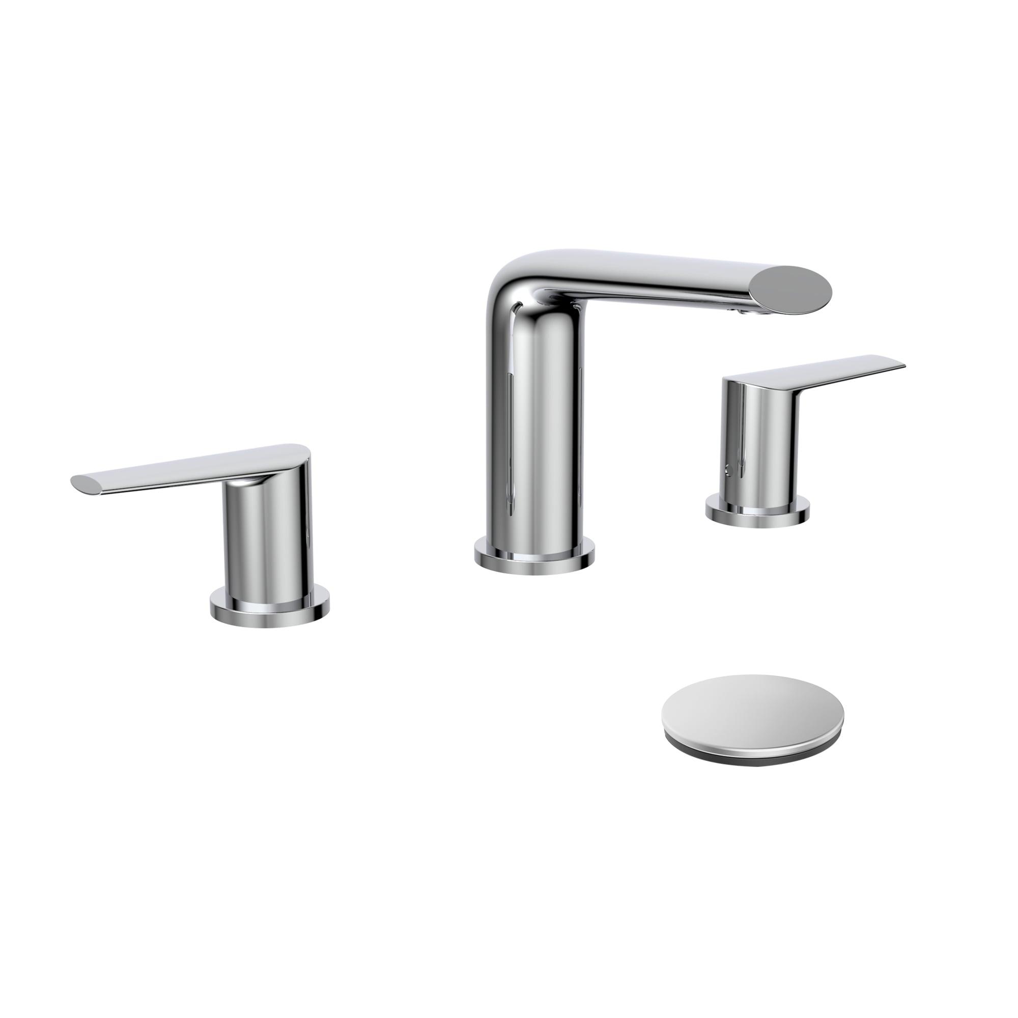 Belanger OPA79CCP Two-Handle Widespread Bathroom Faucet with Drain Assembly, Polished Chrome