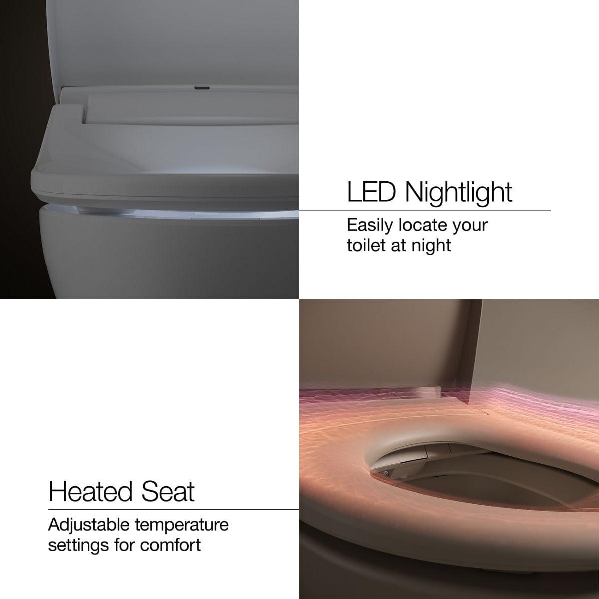 Numi 2.0 One-Piece Elongated Smart Toilet, Dual-Flush