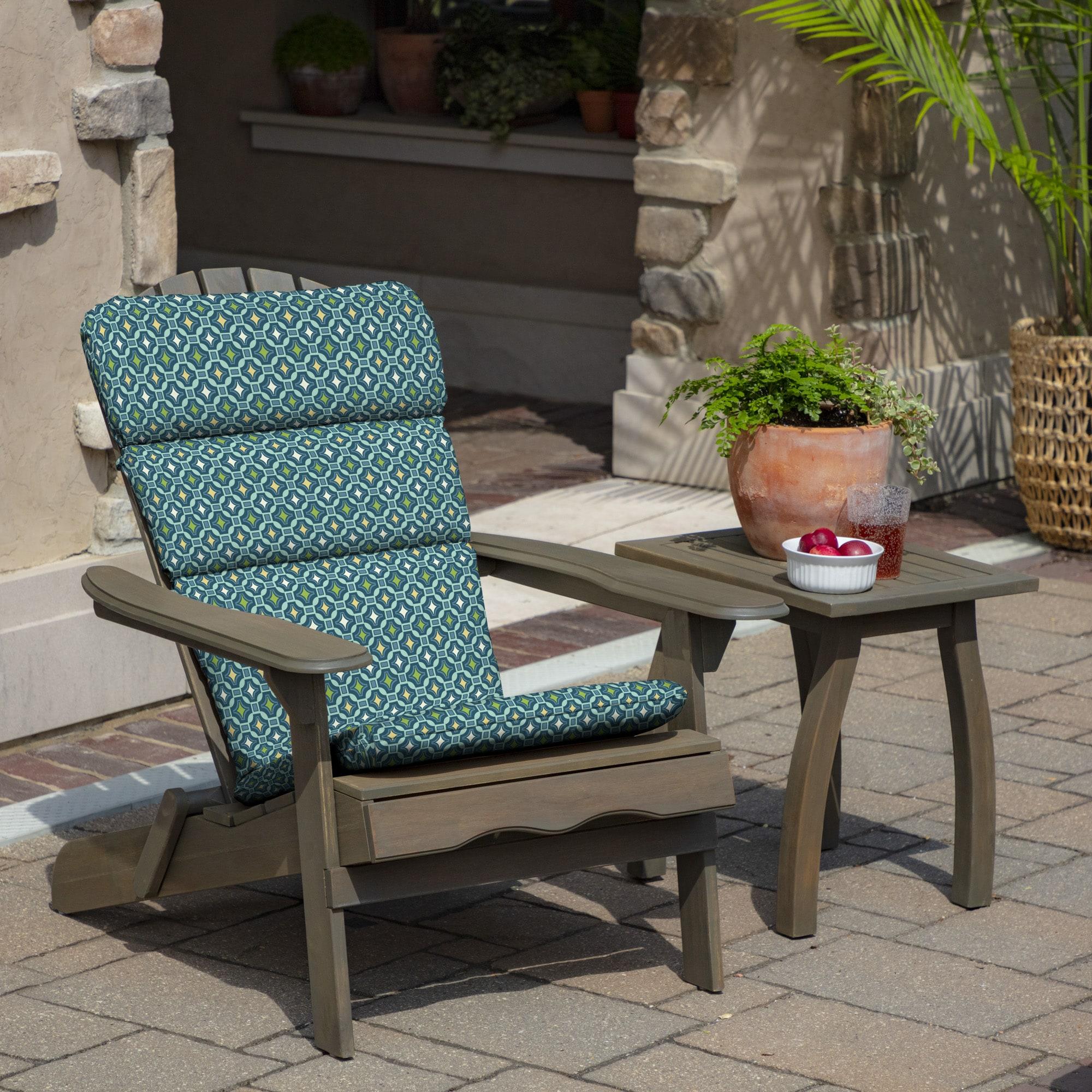ARDEN Outdoor Rocking Chair or Adirondack Cushion, 20 x 17, Water Repellent, Fade Resistant 17 x 20, Alana Tile